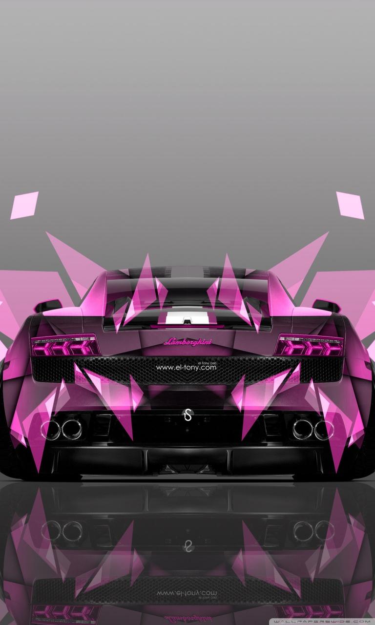 Lamborghini Gallardo Back Abstract Car design