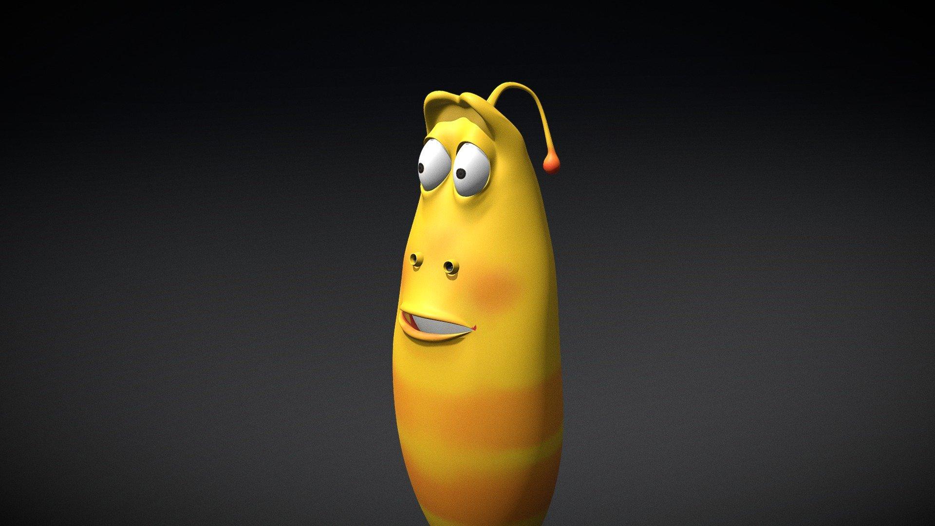 Yellow Larva Free 3D model