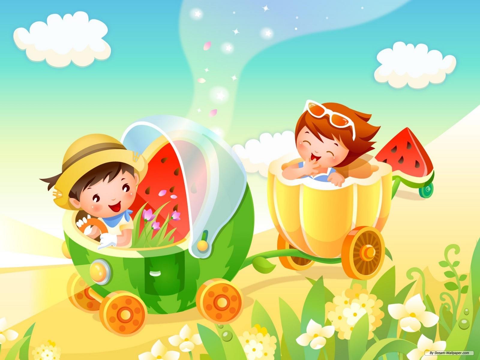 Colorful Cartoon Wallpaper for kids Background in HD For Download
