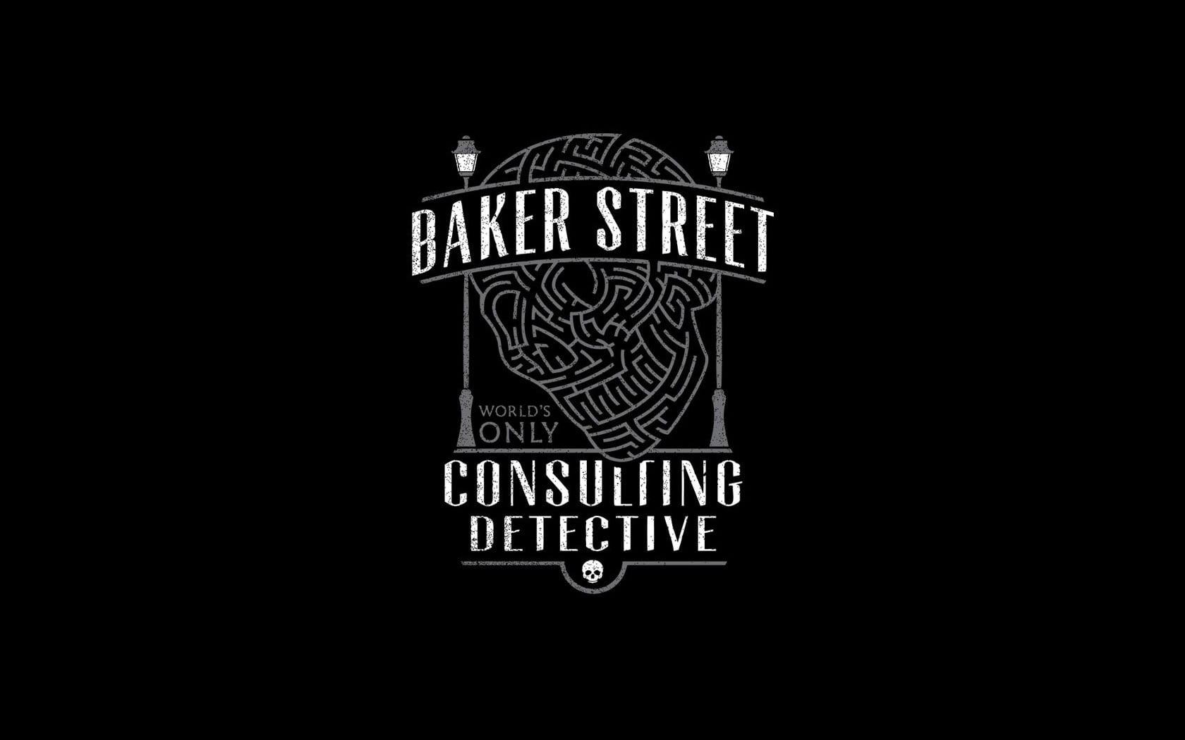 Baker Street Consulting Detective logo, Sherlock Holmes