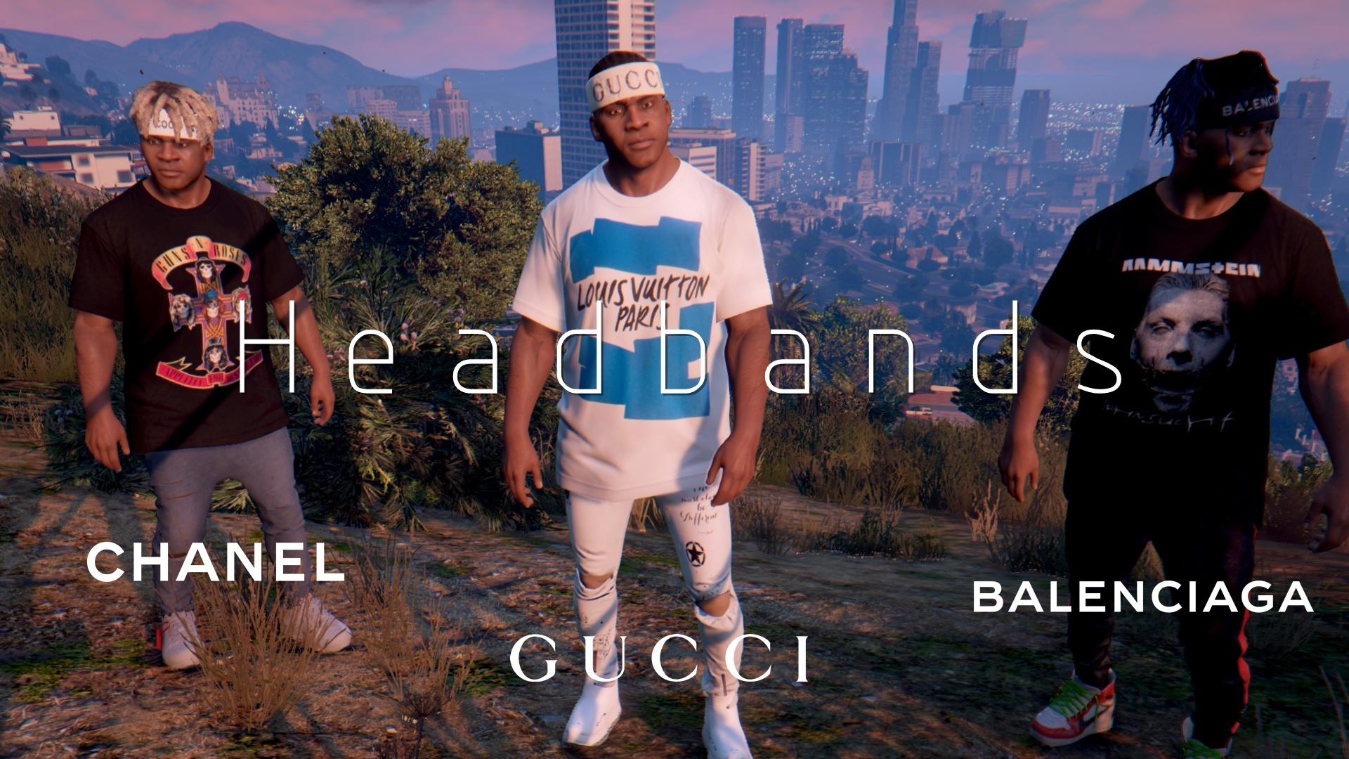 GUCCI & CHANEL & BALENCIAGA LOGO HEADBANDS