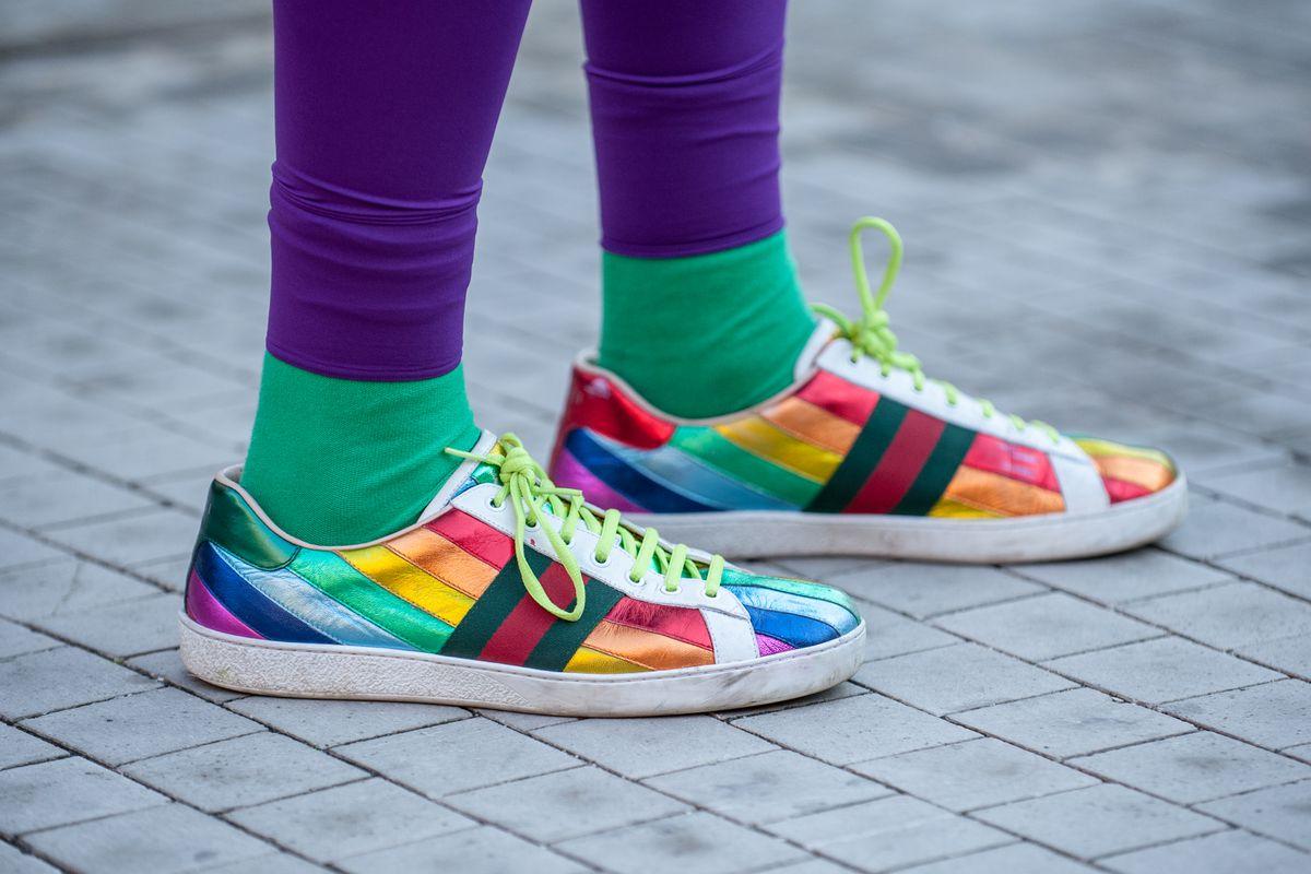 Rainbow shoes, sweaters, and watches have taken over fashion