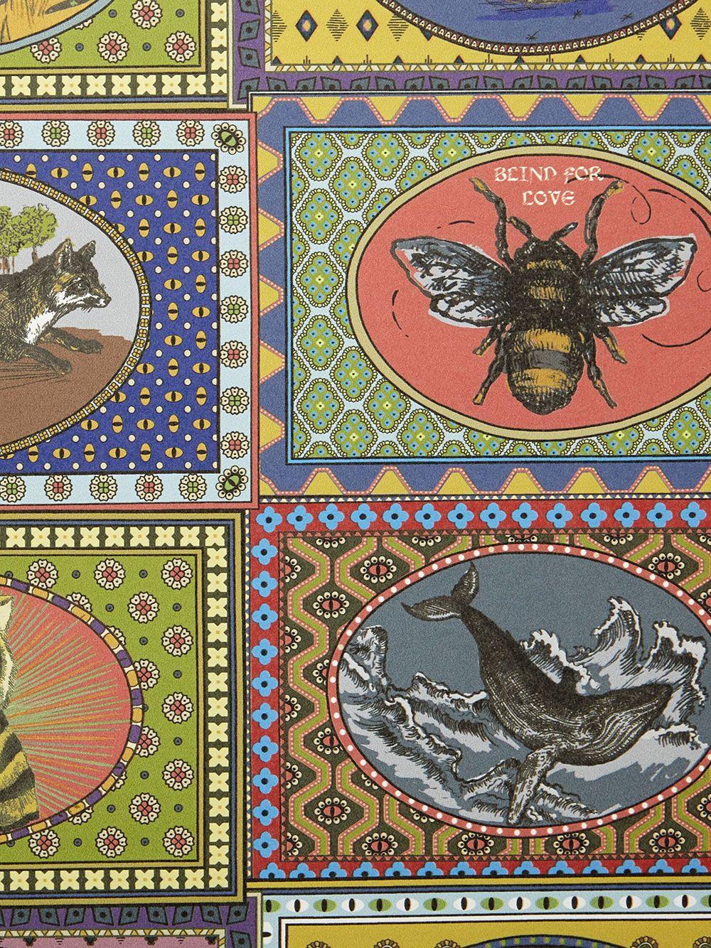 Gucci Tiger Cards Print Wallpaper