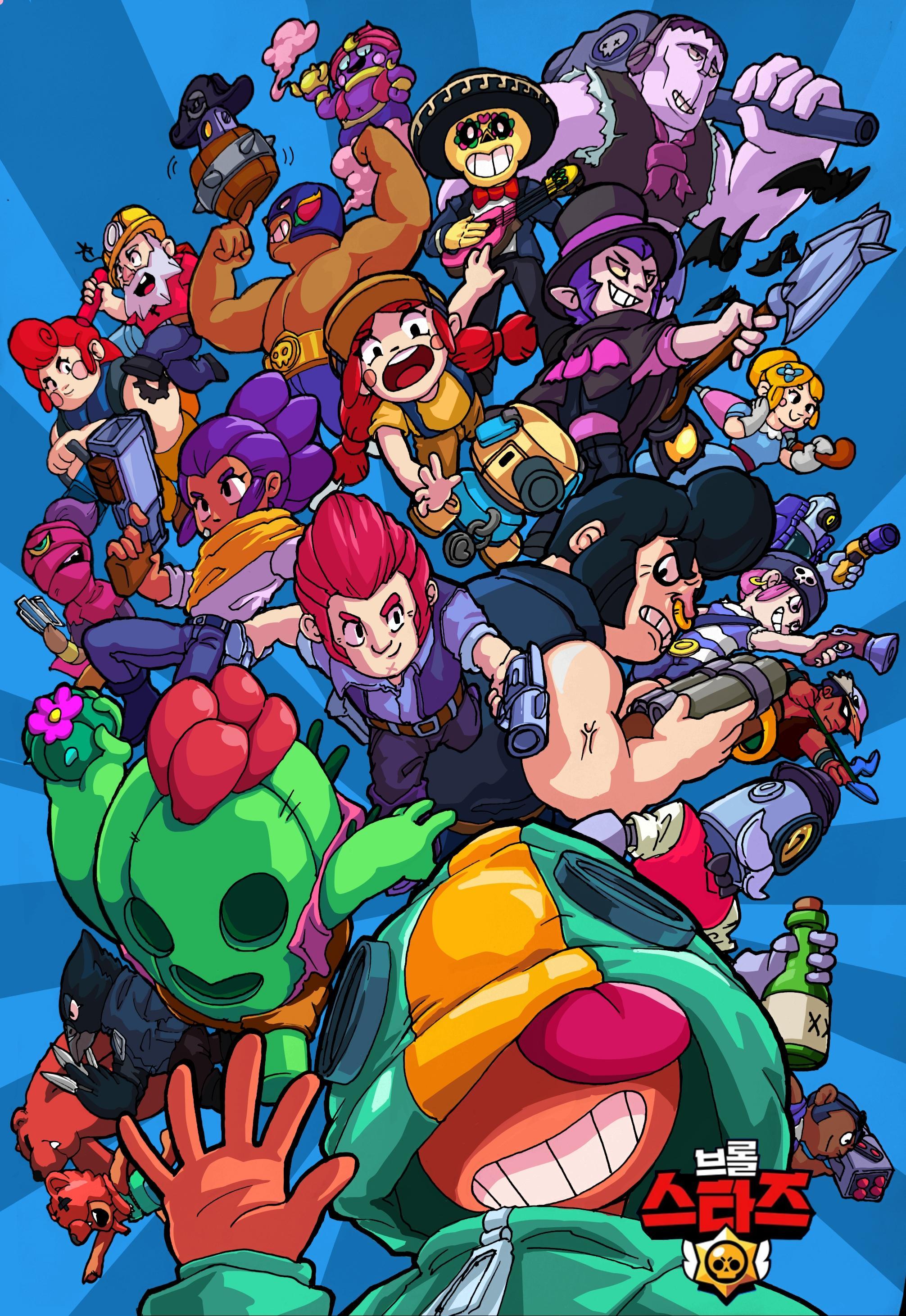Brawlers In Brawl Stars Fanart Brawl Stars Brawl Stars Anime My XXX 