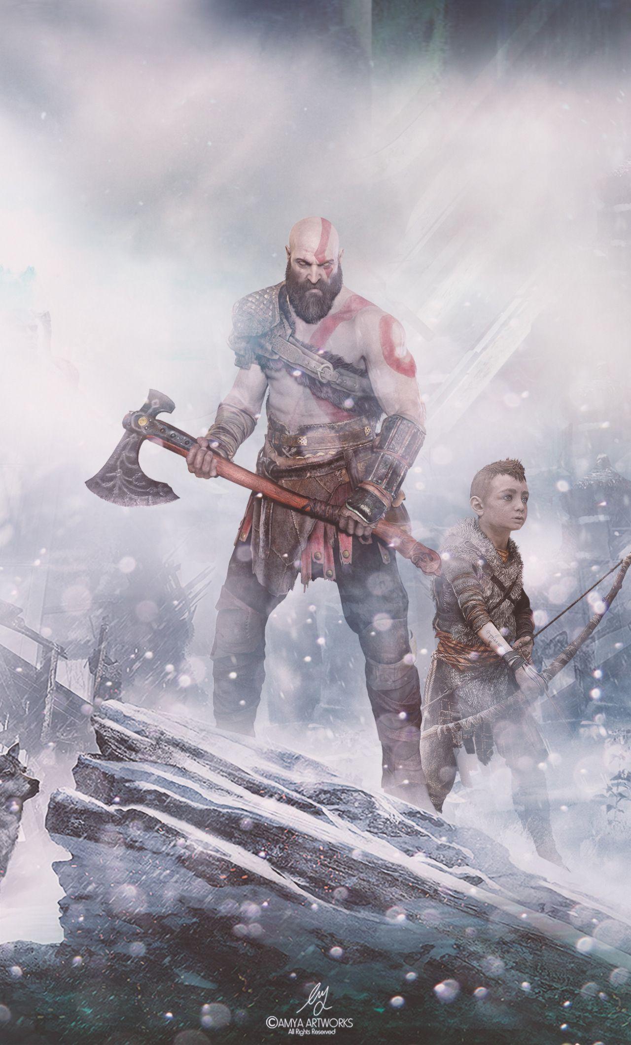 God of War Game Art 4K Wallpaper iPhone HD Phone #7631h