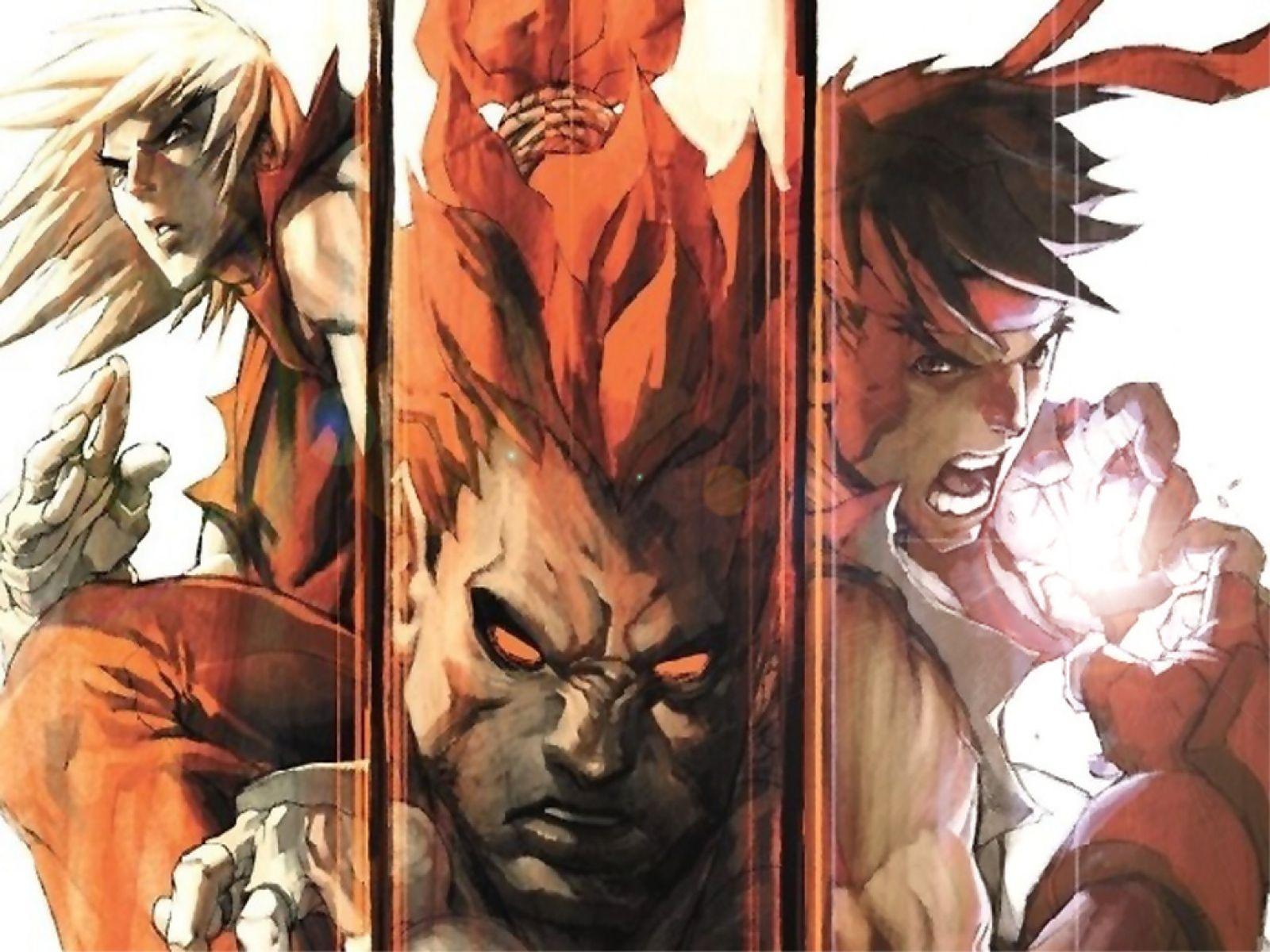 Ryu Vs Ken Fighting Games Wallpaper Image Featuring Street