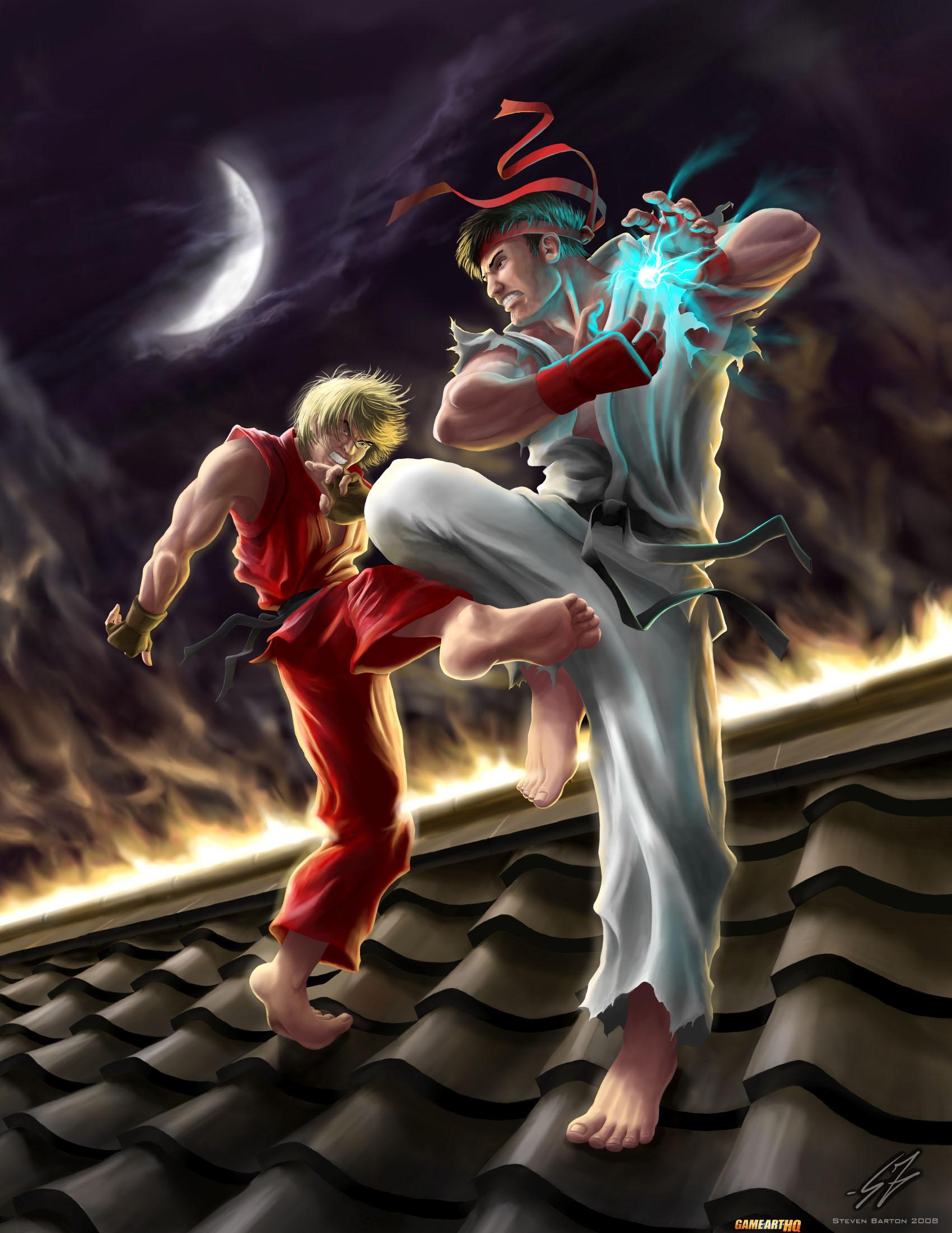 Ryu and Ken Pair Fan Art