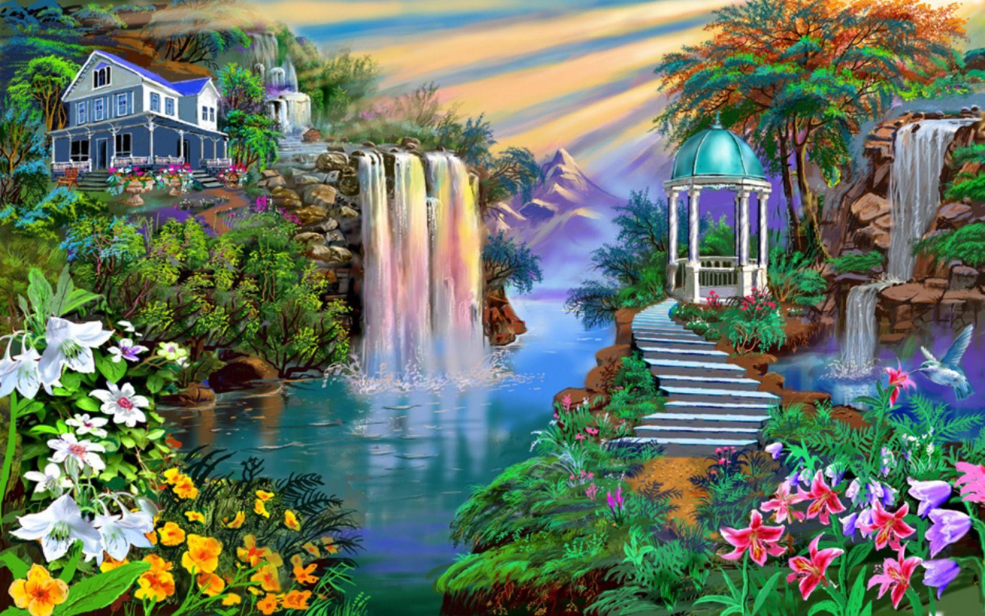 Enchanted Landscape Wallpaper Free Enchanted Landscape Background