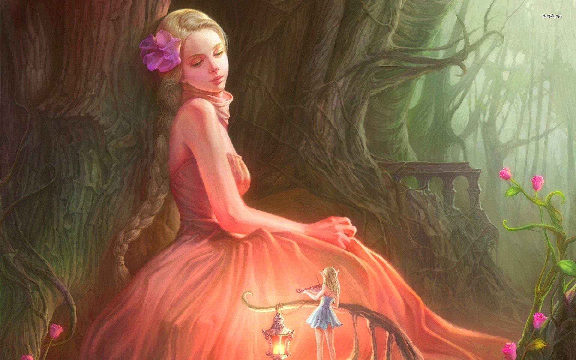 Fairies in the fairy forest, Marisa Short wallpaper, rec full