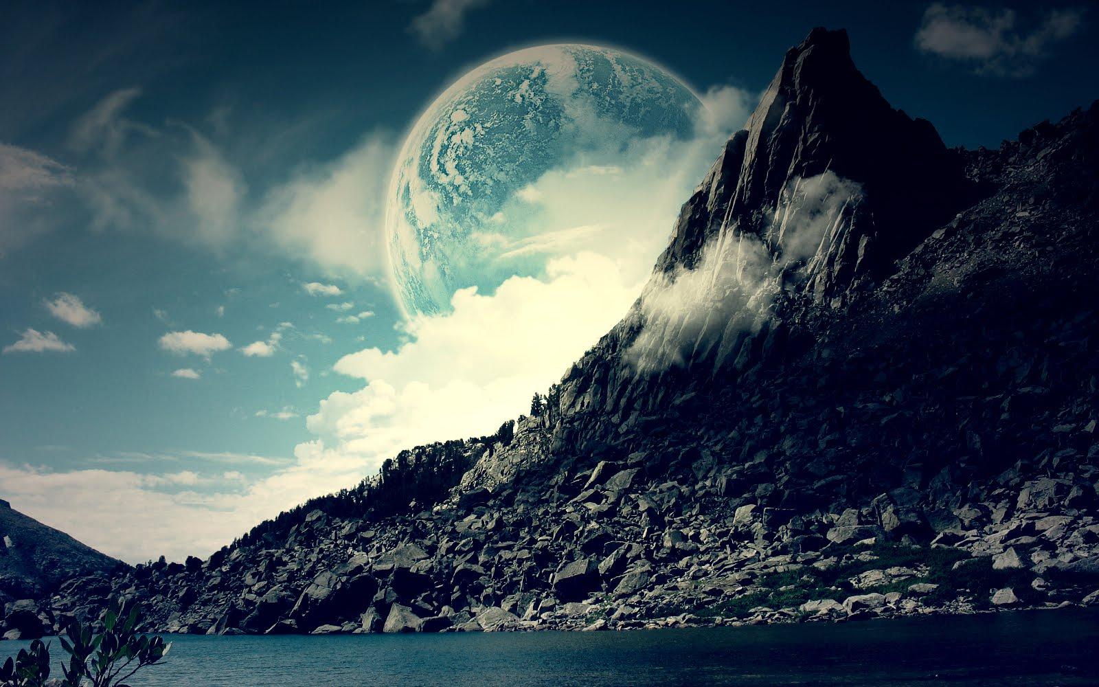 Free download Mystical Moon Landscape Desktop Wallpaper