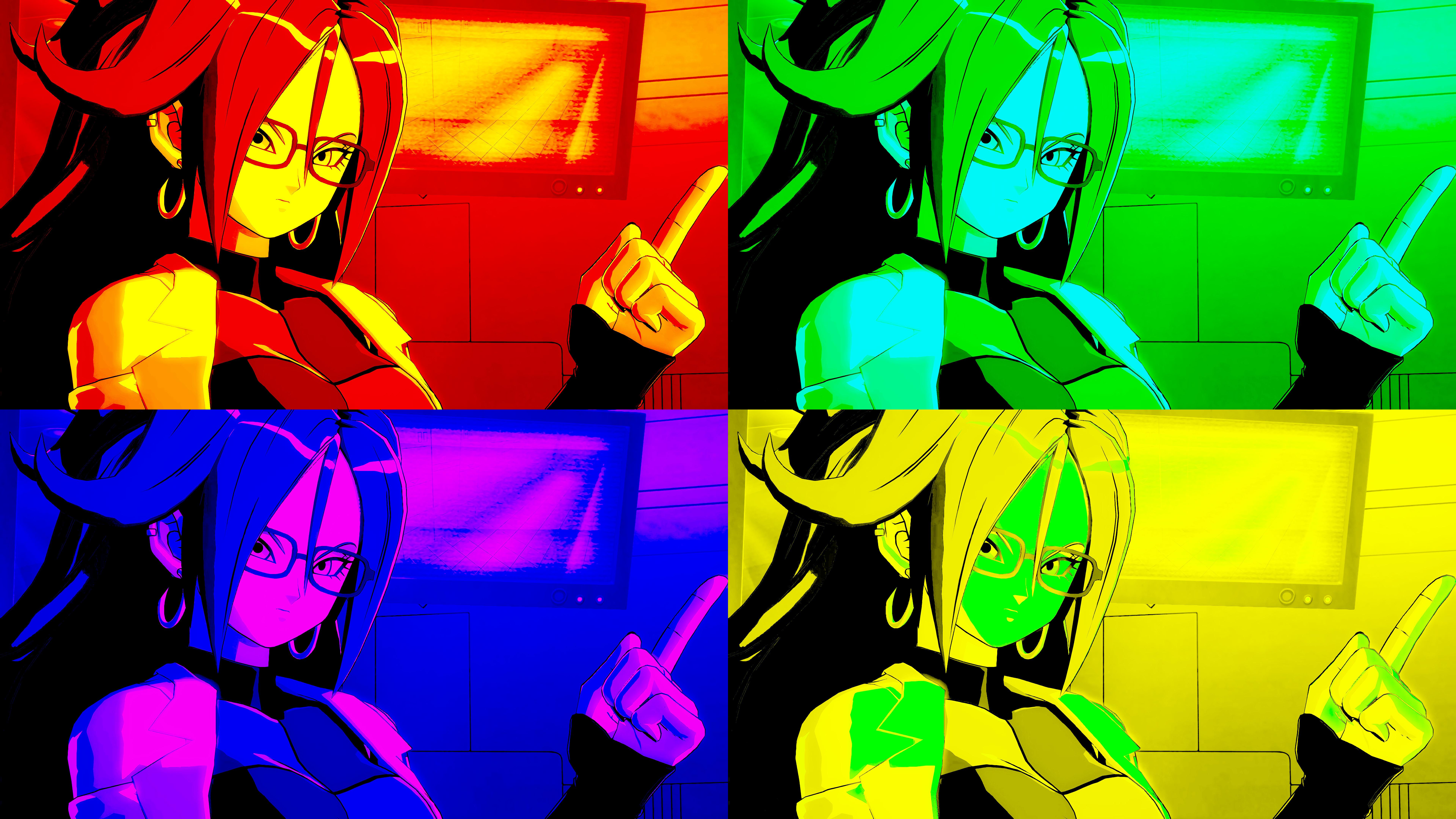 Android 21 Dragon Ball Fighterz B8135 Pop Art Collage