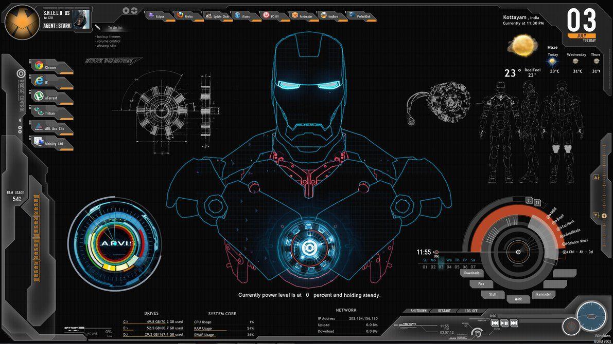 Iron Man Jarvis Desktop Wallpaper Free Iron Man Jarvis Desktop Background