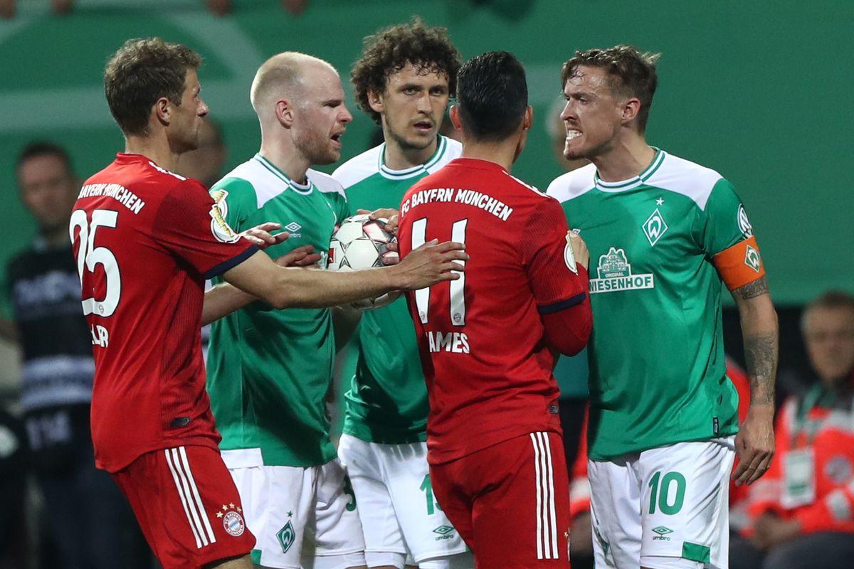 Jerome Boateng and Max Kruse tangle after Bayern Munich's