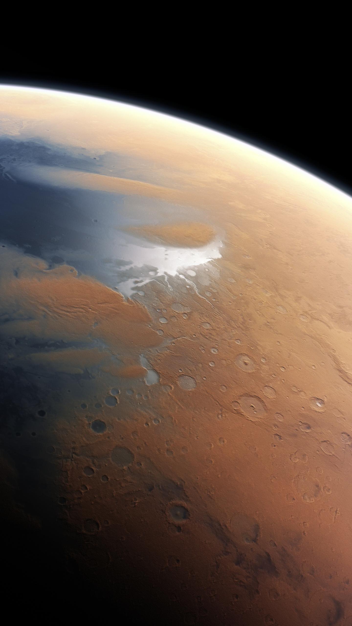 Download 1440x2560 wallpaper mars, space, surface, planet