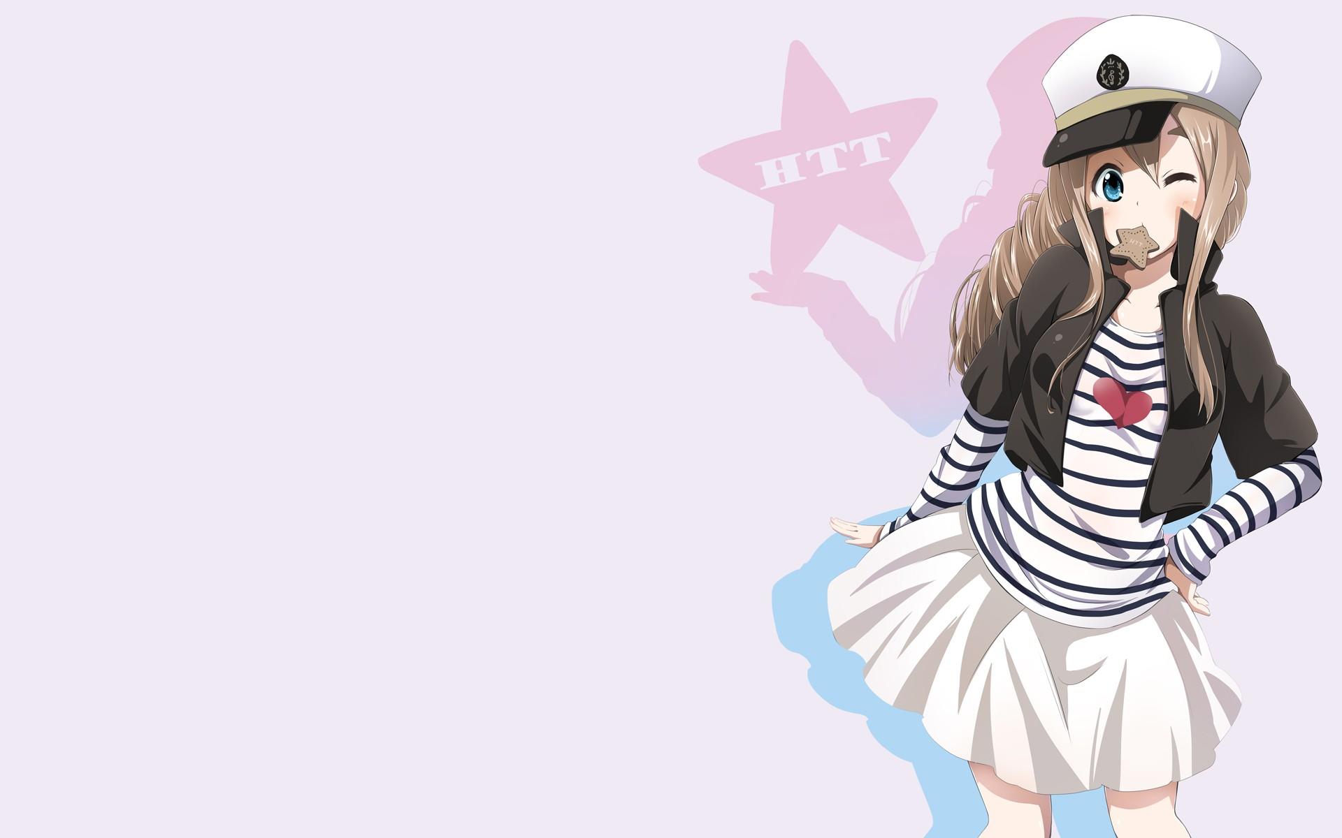 blondes, blue eyes, skirts, long hair, cookies, Kotobuki Tsumugi