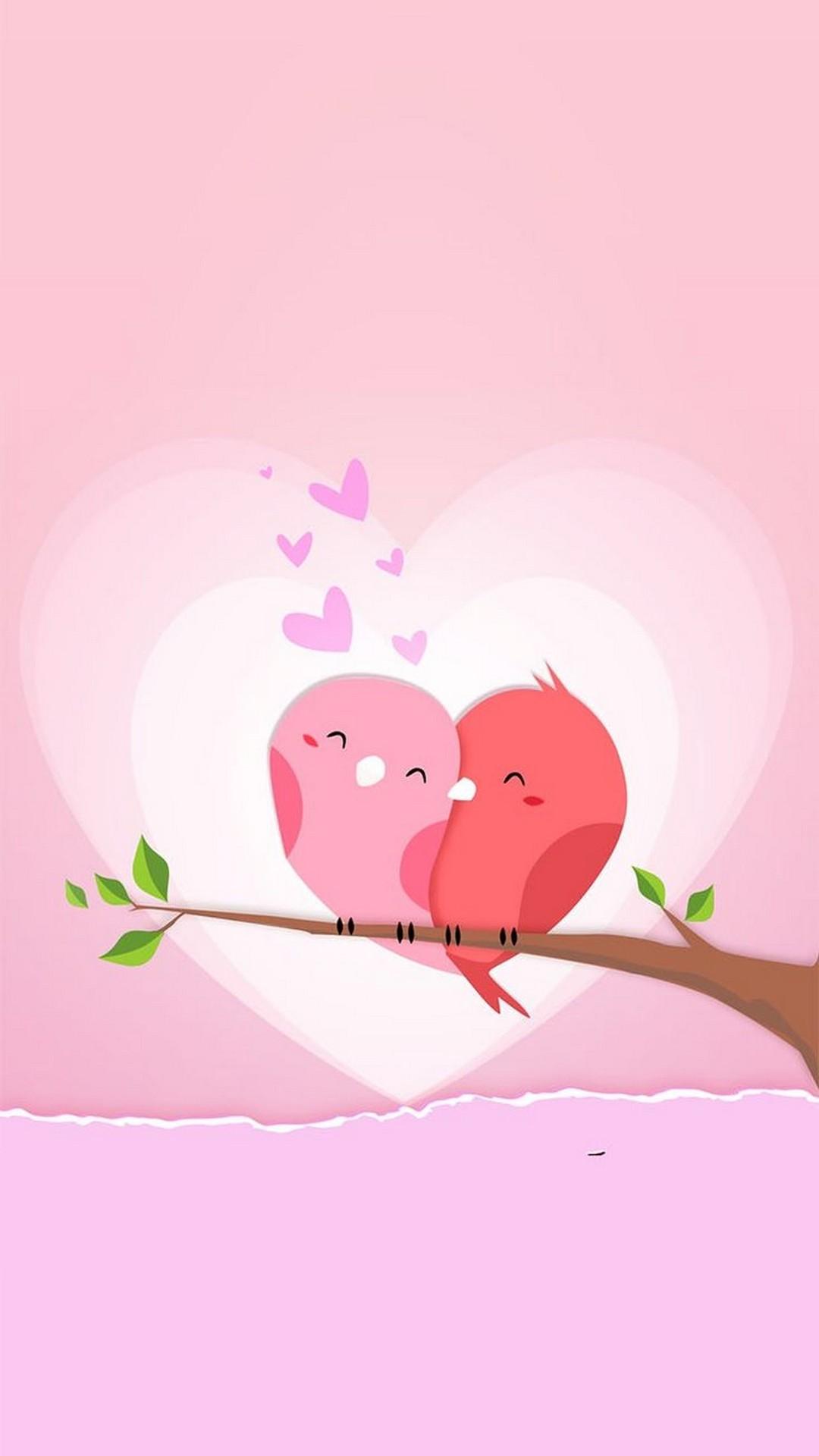 Romantic Image Of Valentines Day iPhone Wallpaper 3D
