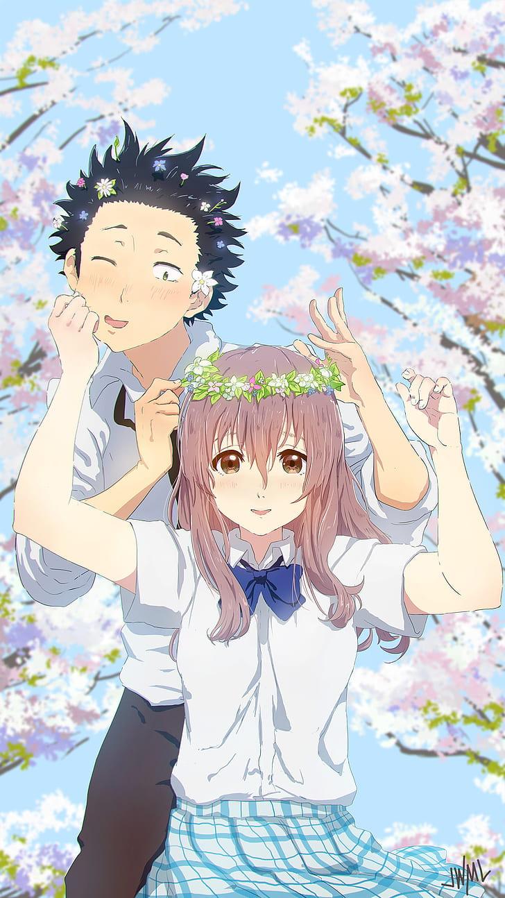 HD wallpaper: Koe no Katachi., anime girls, anime boys, 2D, fan