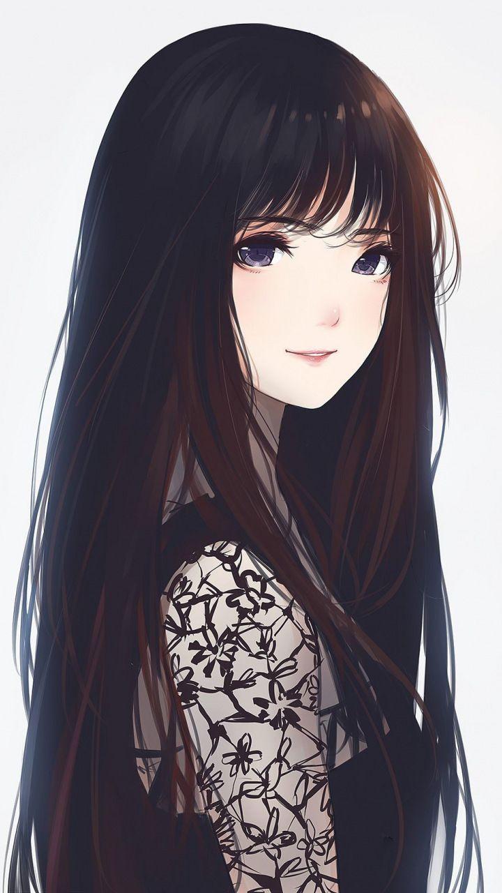 Anime Black Long Hair Wallpapers Wallpaper Cave