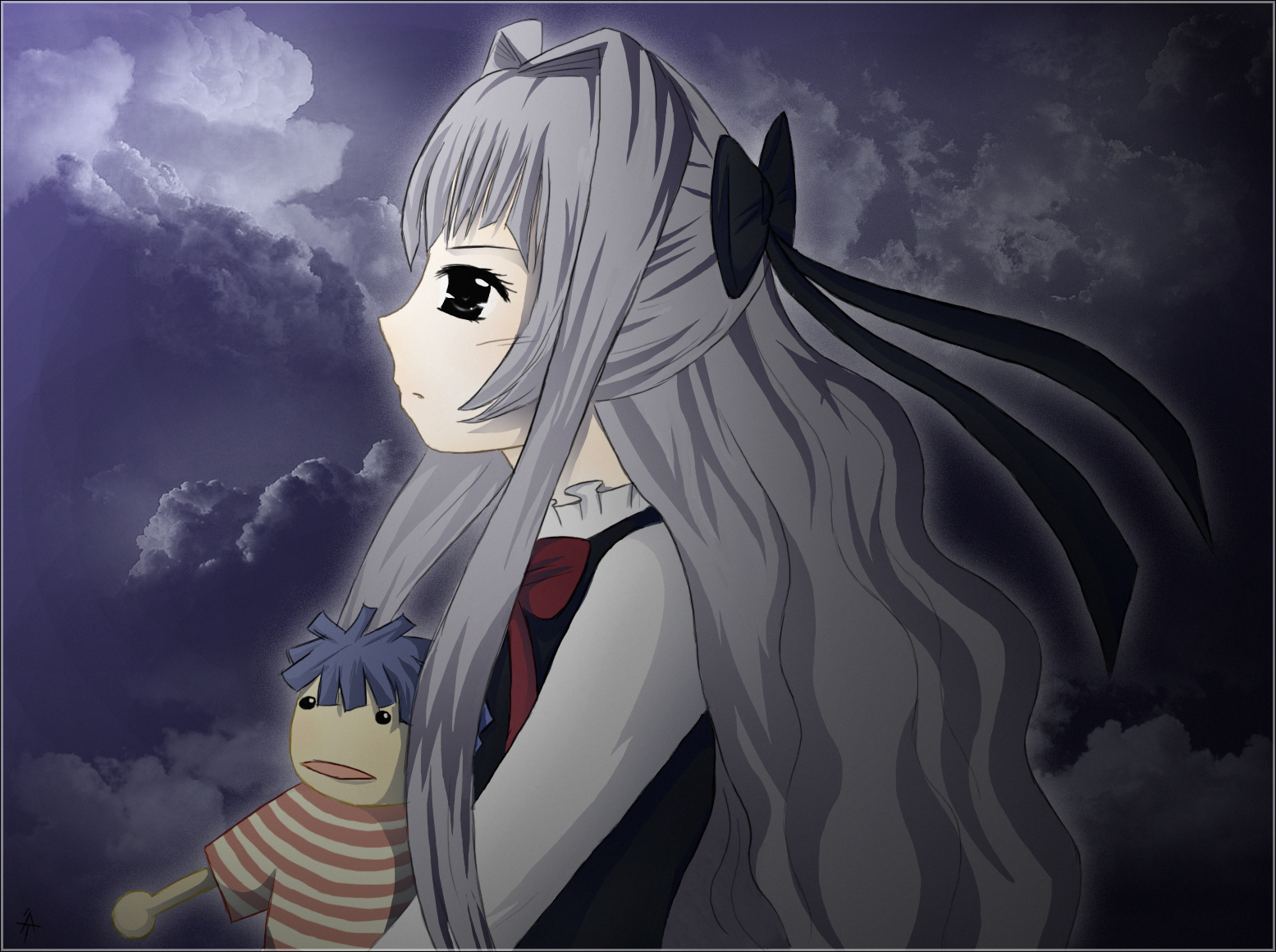 Desktop Wallpaper Karin Anime young woman