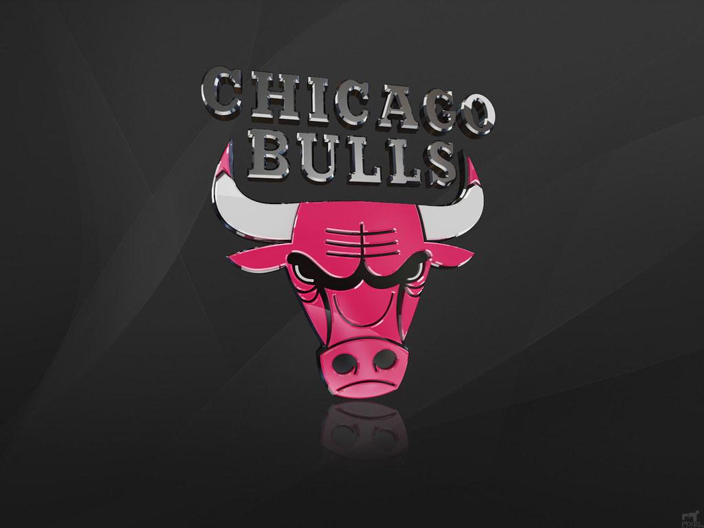 Chicago Bulls 3D Logo Wallpaper. Nba Chicago Bulls 3D Logo