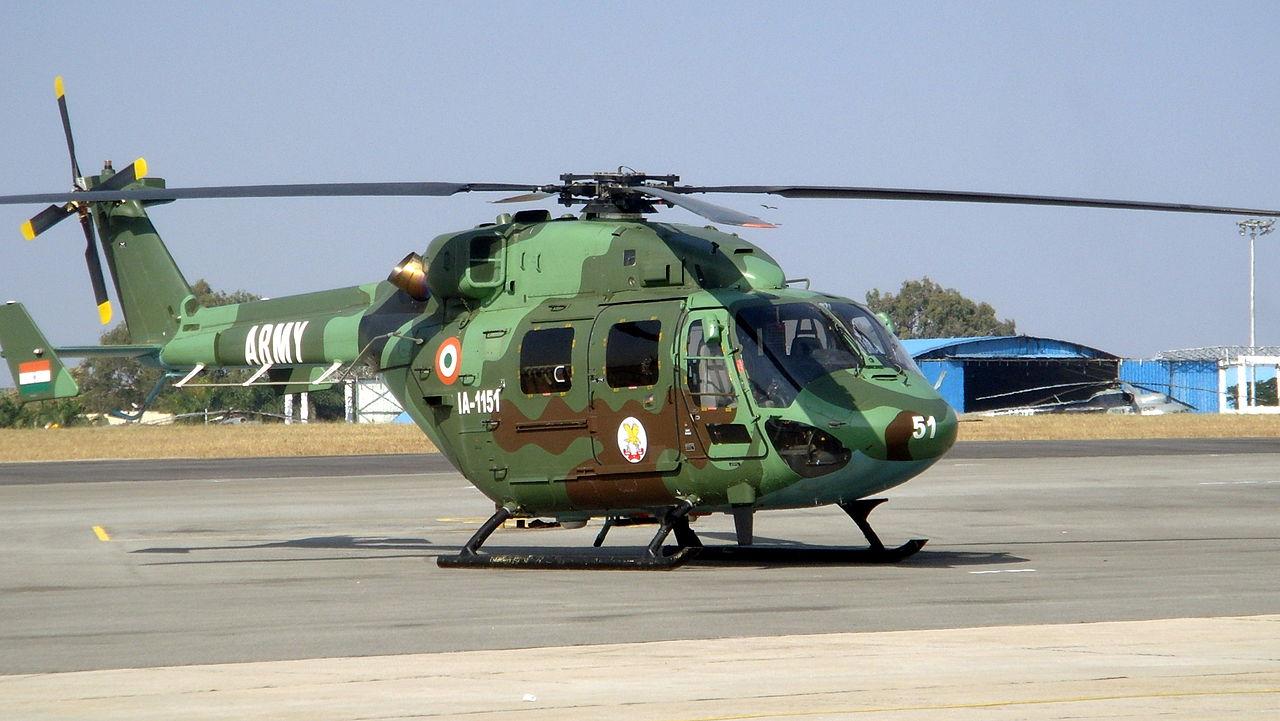 Indian Army Dhruv Helicopter at Aero India