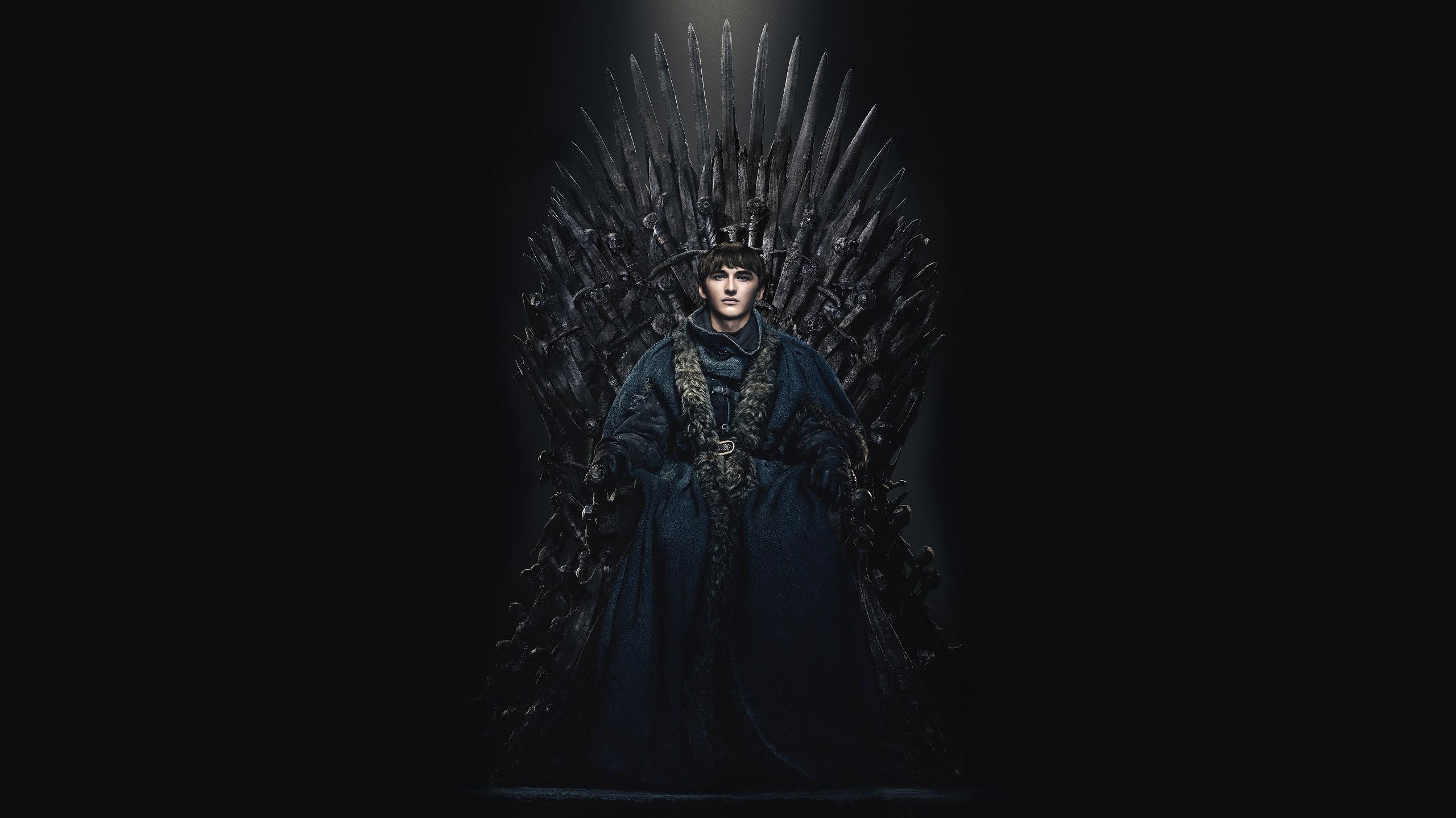 Bran Stark Game of Thrones Iron Throne Season 8 8K Wallpaper