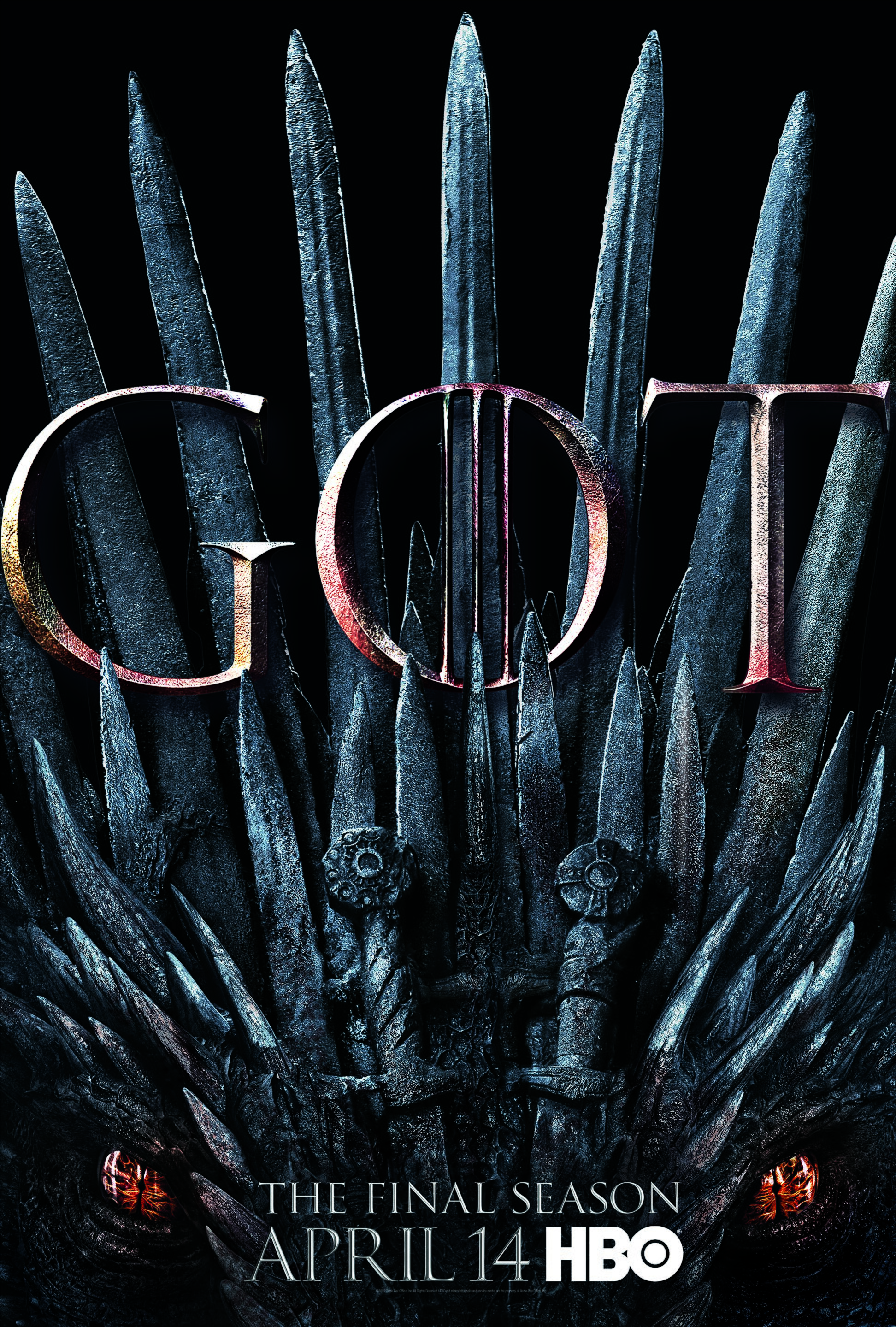 HBO reveals official key art for Game of Thrones season 8