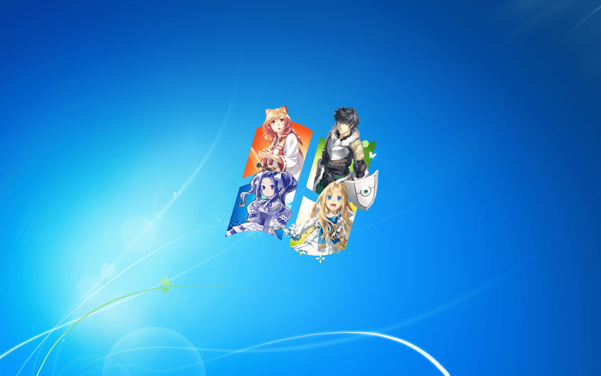 Windows 7 Anime Wallpaper (Shield Hero Theme)