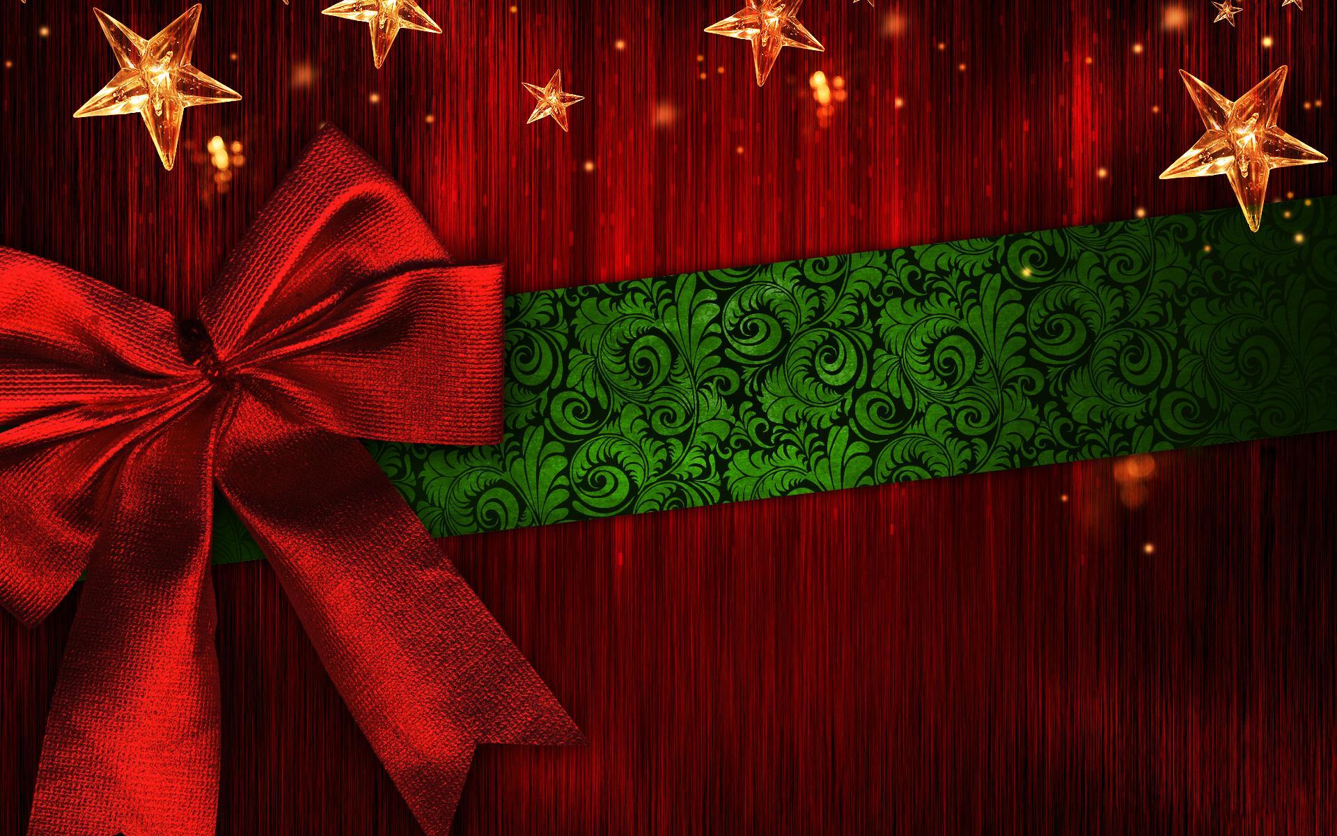 Red Christmas Bow HD Wallpaper. Background Image
