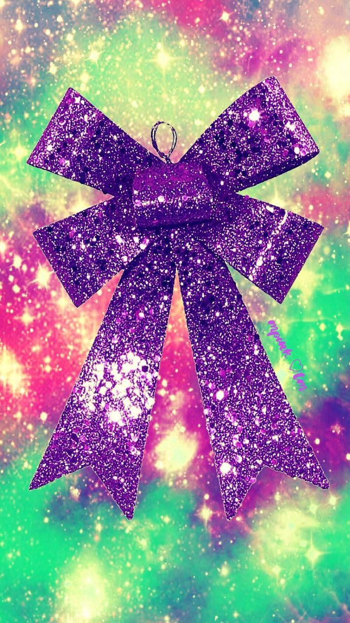 Christmas Bow Galaxy Wallpaper #androidwallpaper