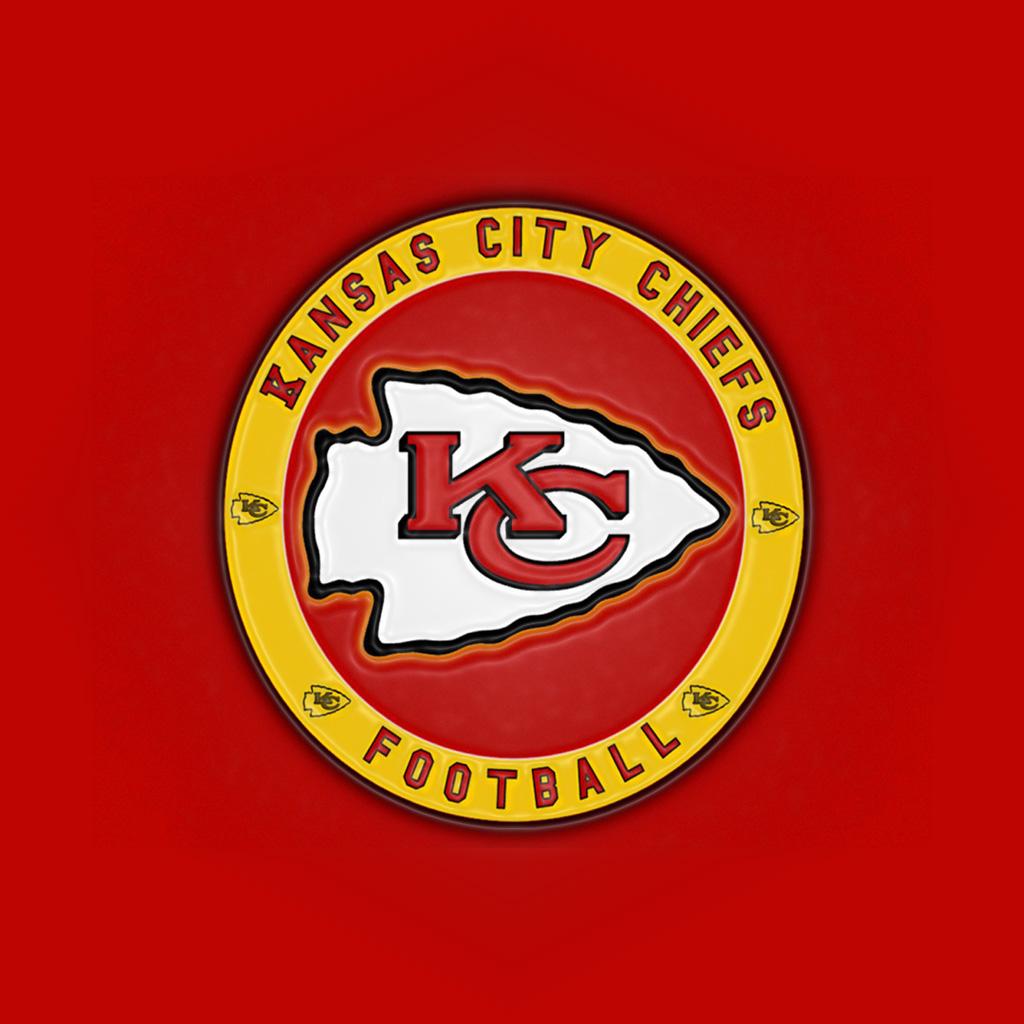iPad Wallpaper with the Kansas City Chiefs Team Logos