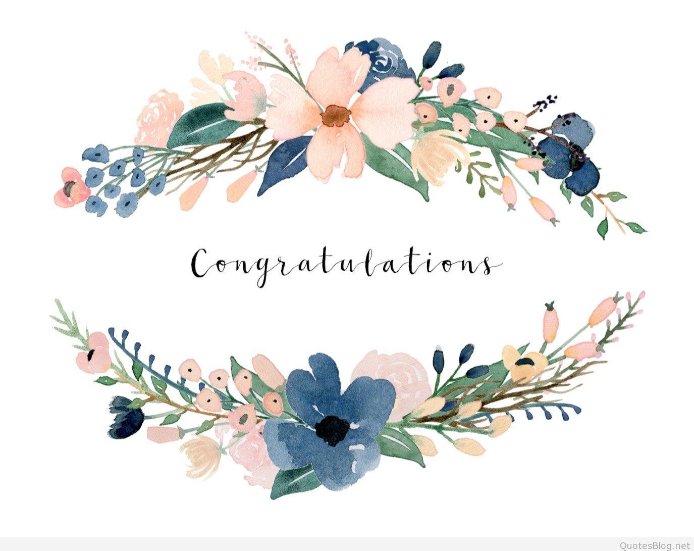 Wedding Congratulations Card Template Free