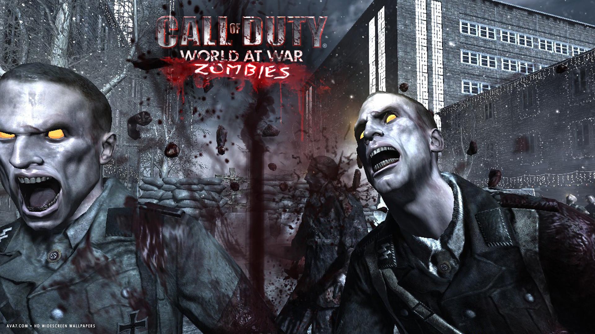 call of duty world at war zombies game HD widescreen