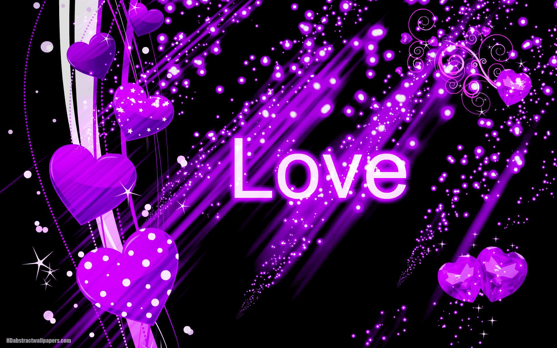 Purple Love Wallpaper