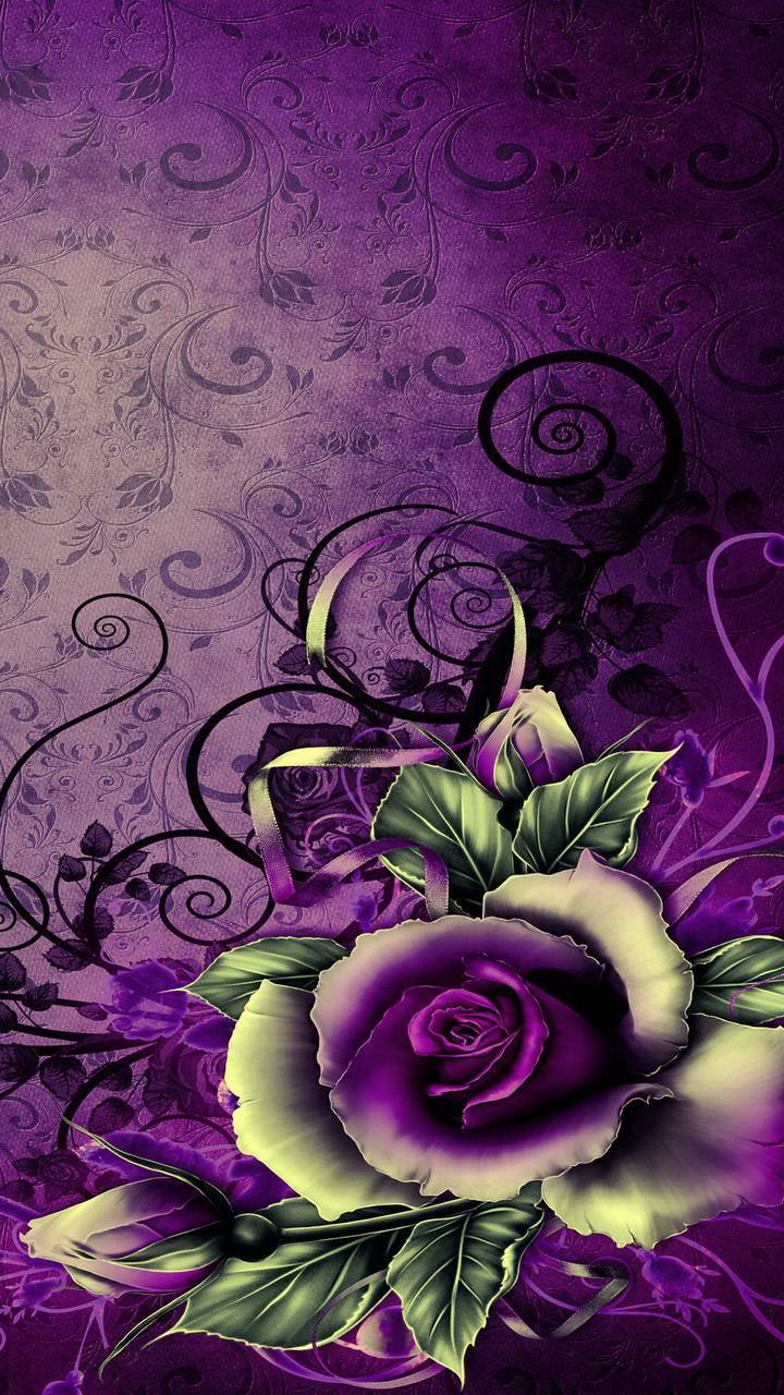 Purple love wallpaper