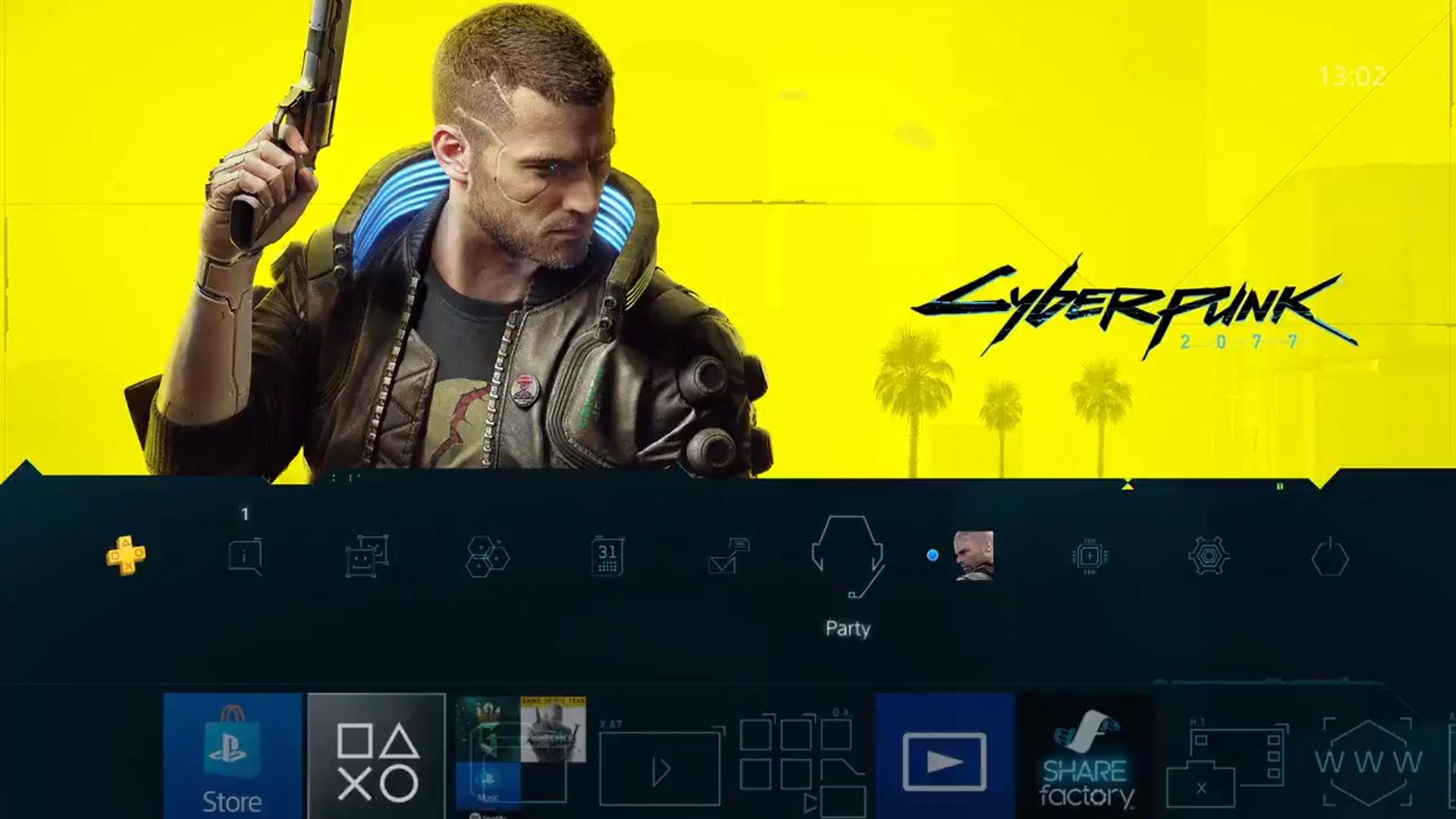 Cyberpunk 2077 PS4 Theme Makes Your PS4 Go Beep Boop And It's