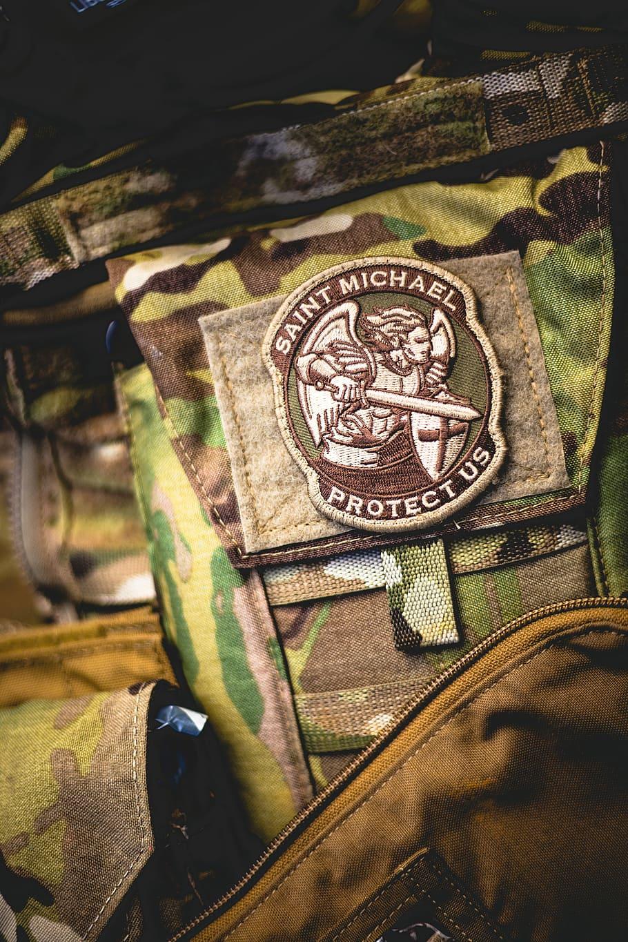 HD wallpaper: Saint Michael Protectus patch, Saint Michael