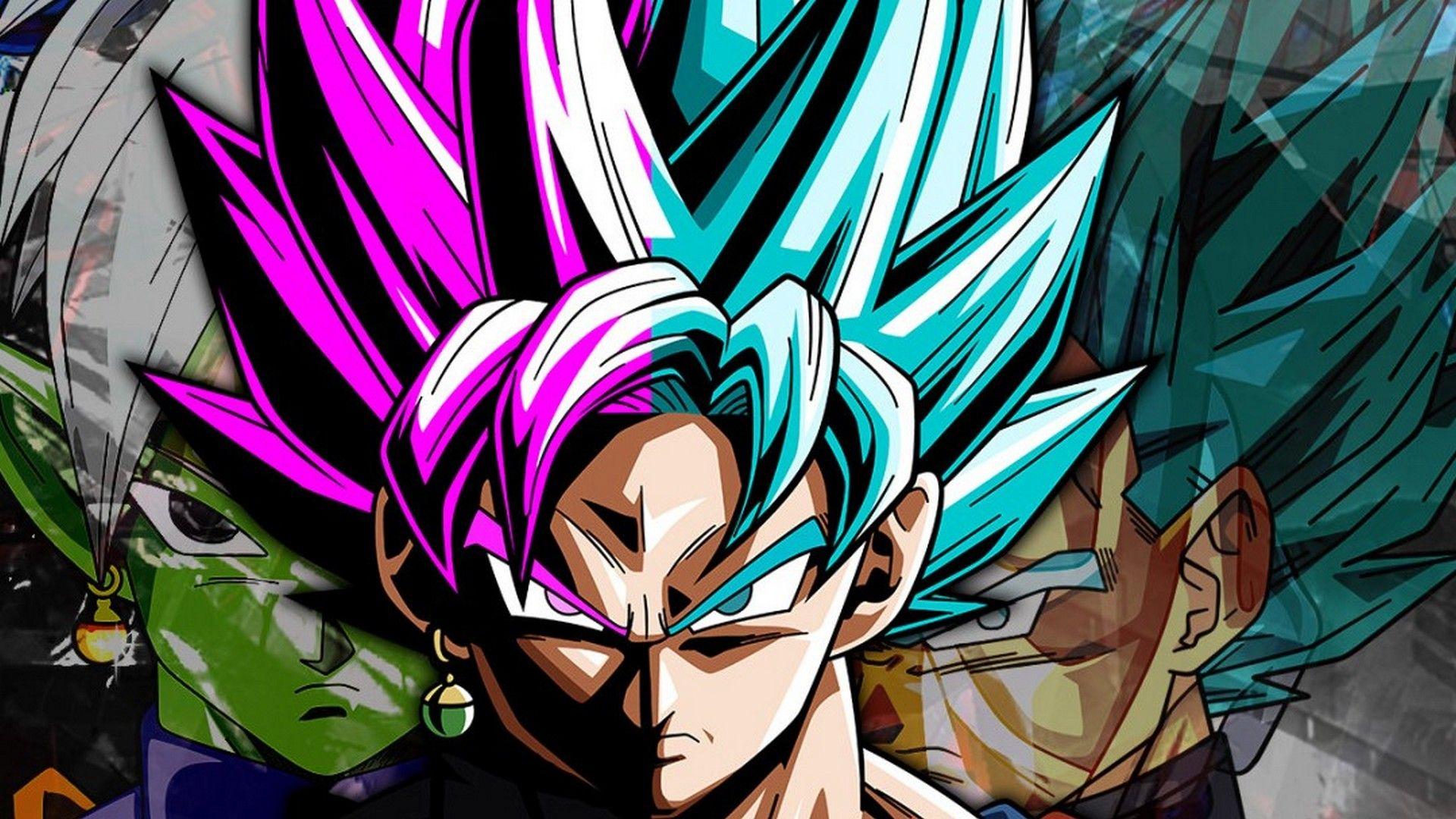 SSG Blue Goku and Goku Black. Goku black, Rose wallpaper, HD cute wallpaper