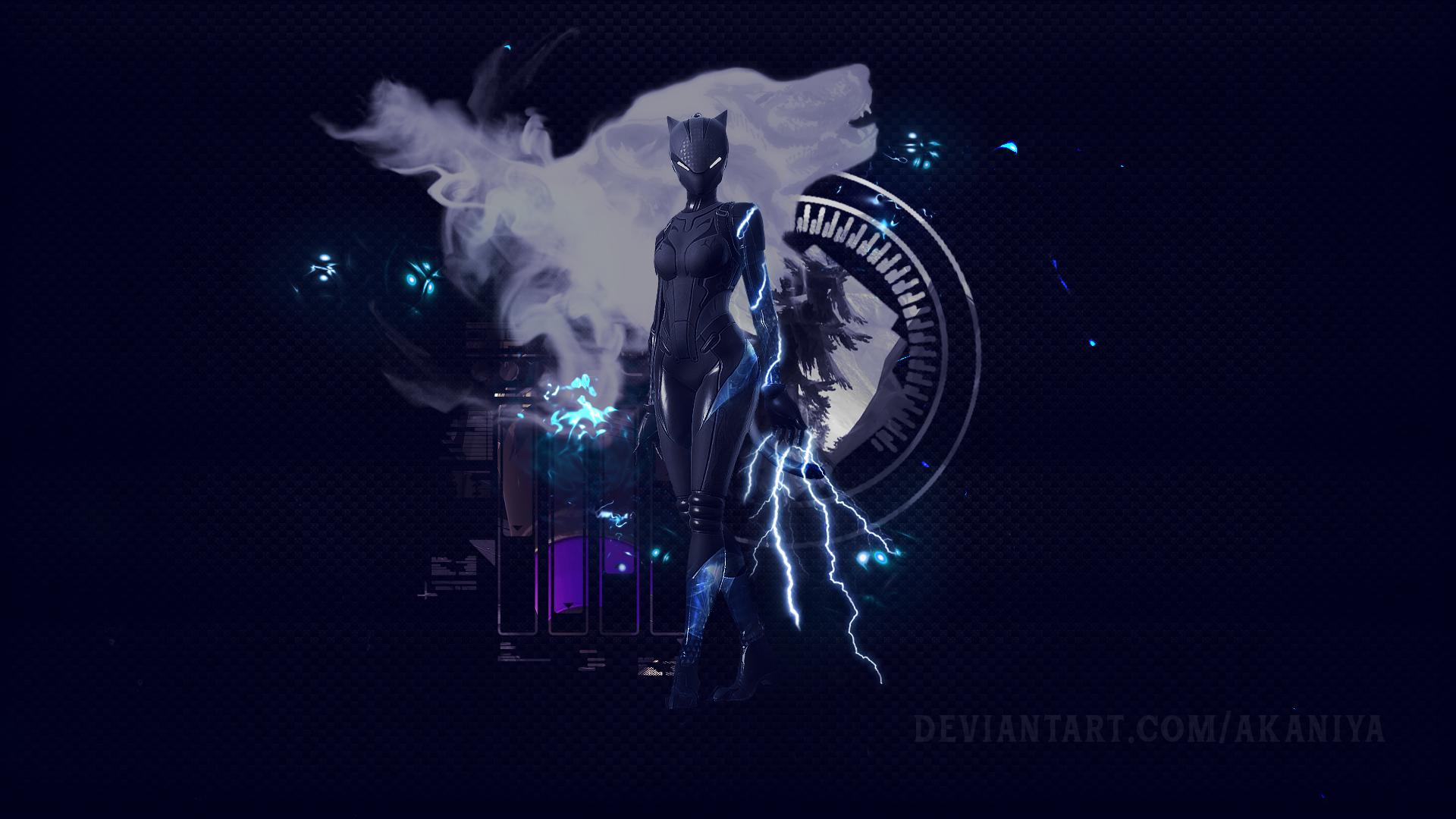 Lynx Black Panther of Fortnite by Akaniya Wallpaper and Free
