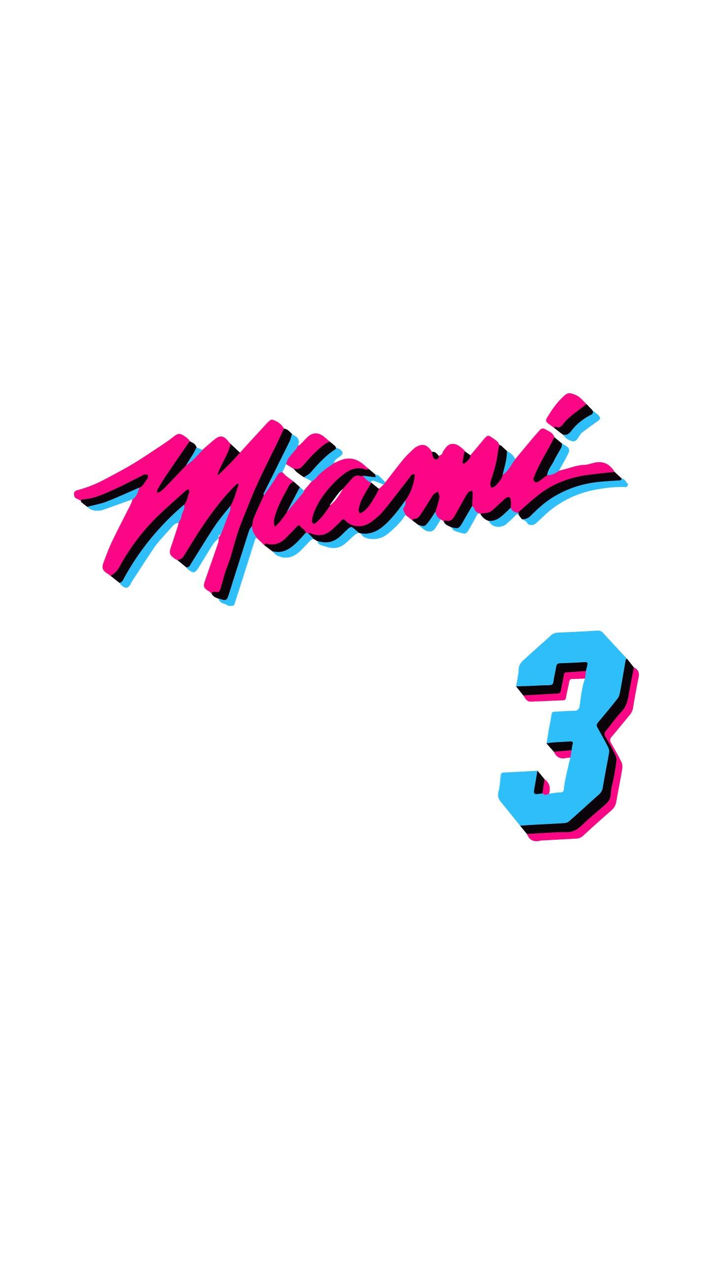 miami heat in the miami vice font