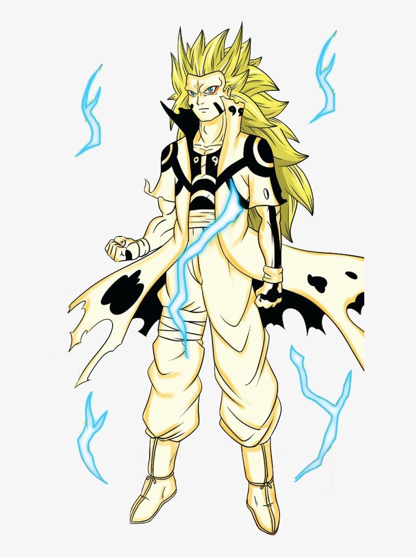 Goruto Sage Kurama Link Mode Super Saiyan 3 By Jmbfanart