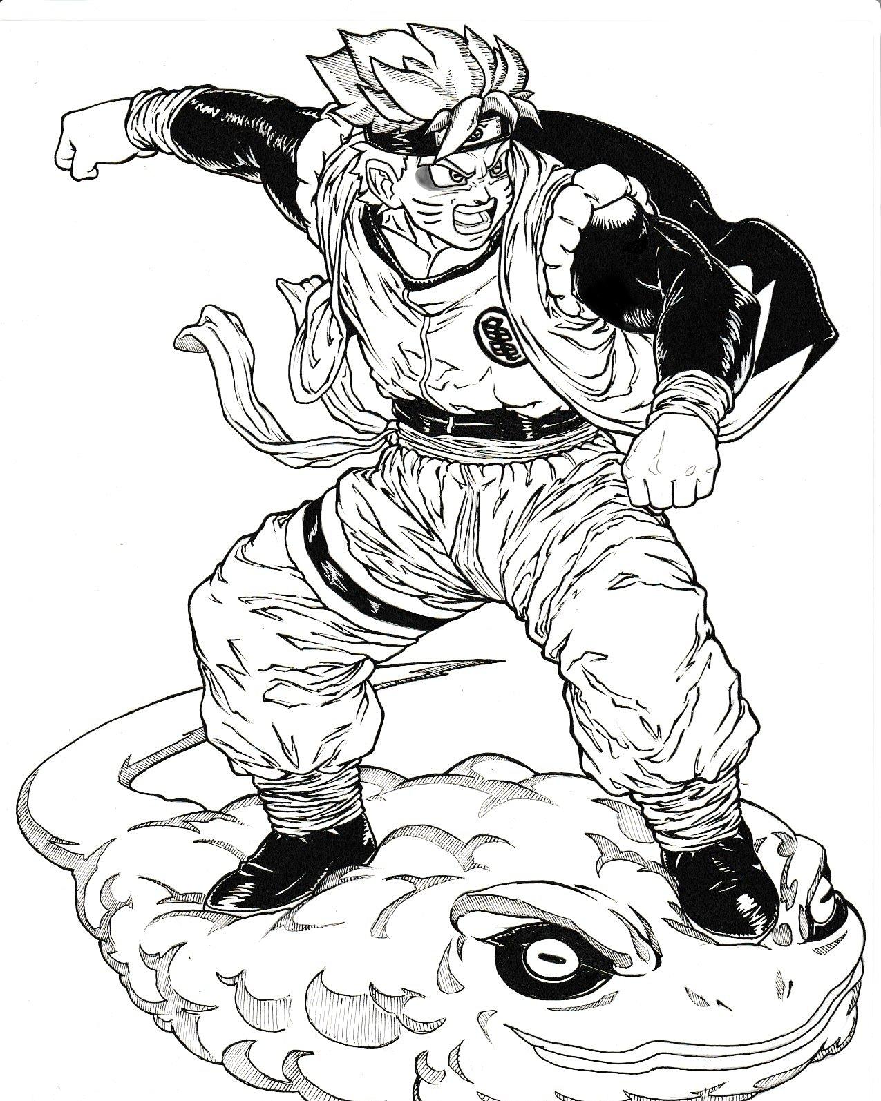 Super Saiyan Sage, Goruto. Goku, Naruto fusion I drew up