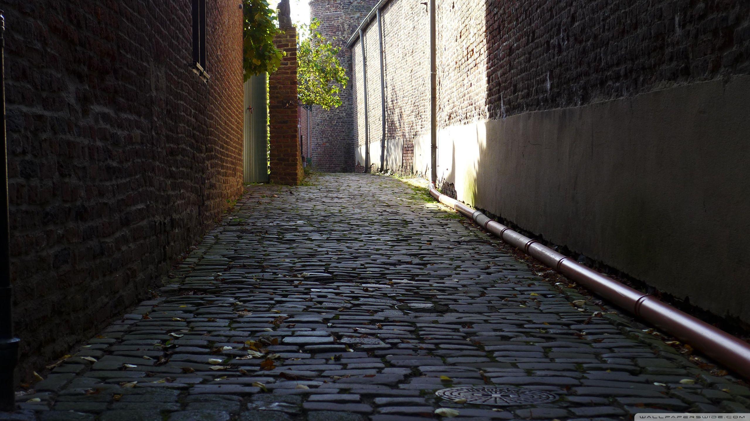 Cobblestone Alley Wallpapers Wallpaper Cave