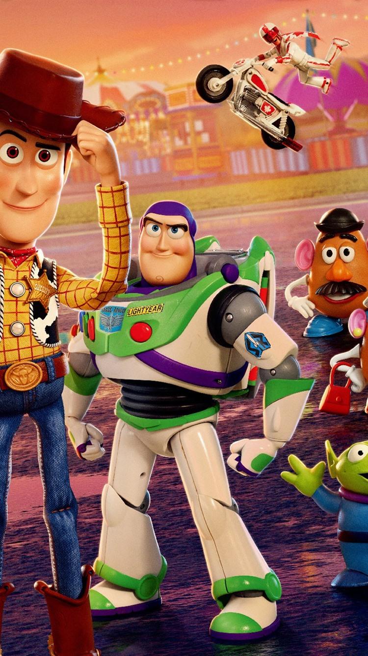 Toy Story Cartoon Movie 2019 750x1334 IPhone 8 7 6 6S