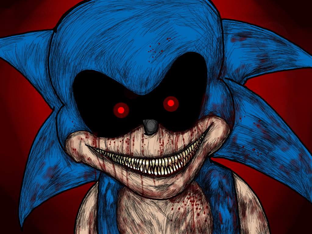 Sonic.EXE (Creepypasta Drawing)