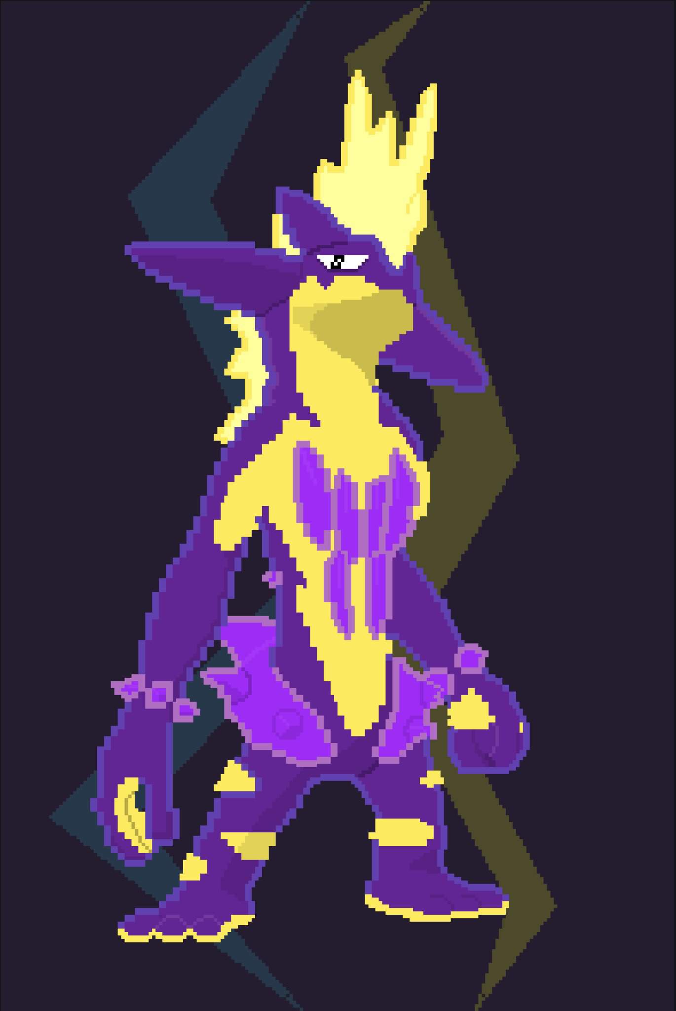 Just more Pixel art I made. This time Toxtricity!. Pokémon