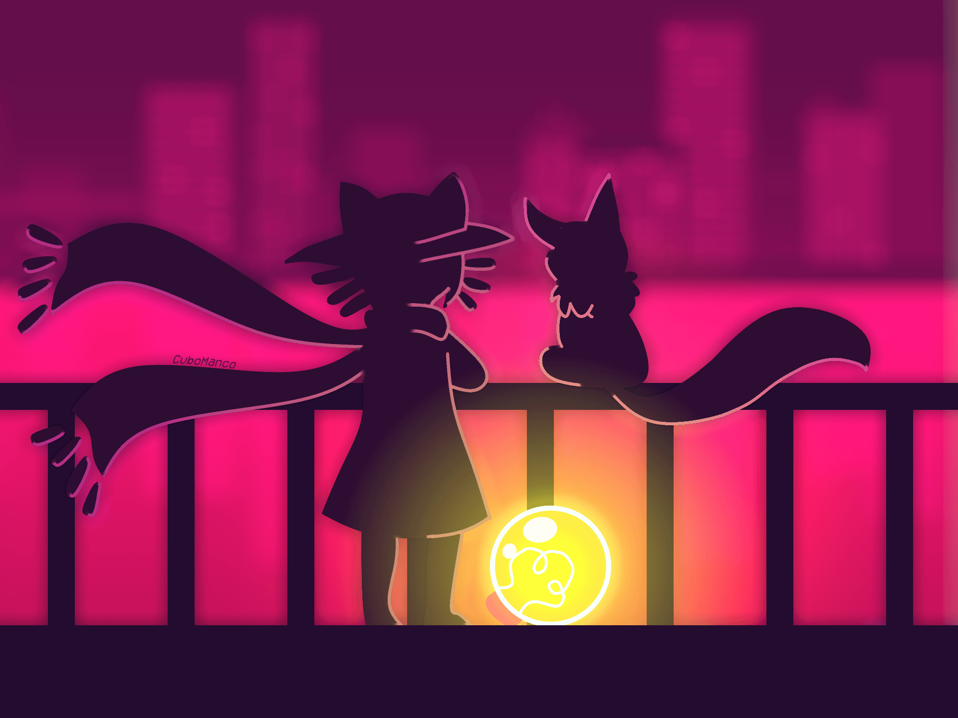 OC Niko and Rue fanart! more background in comments