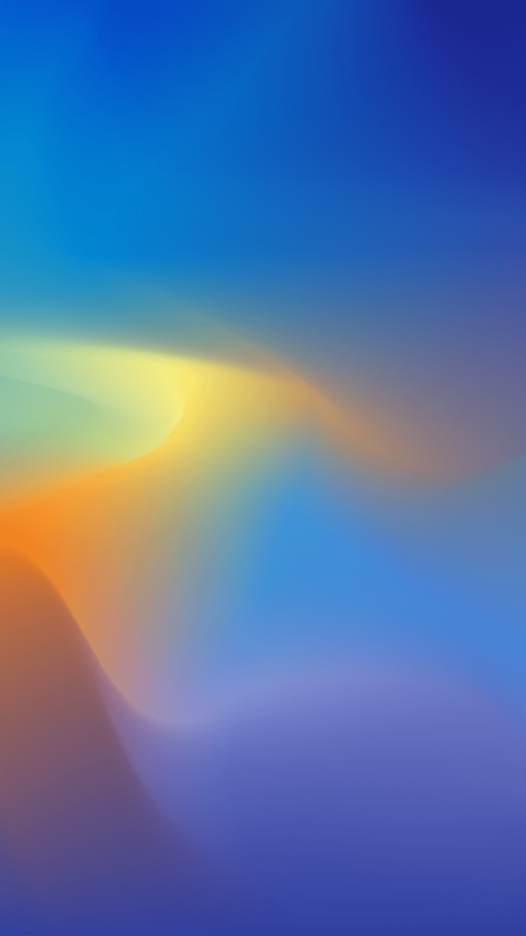 Blue yellow, gradient, abstract, 1080x1920 wallpaper