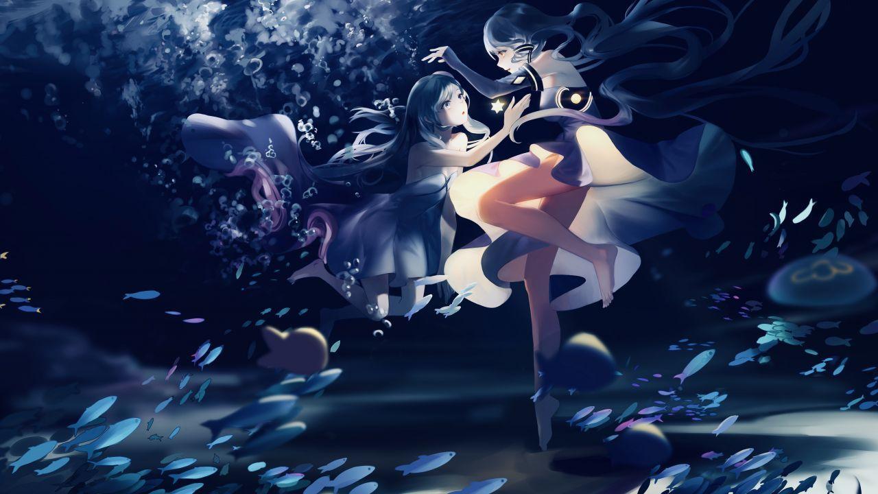 Wallpaper Haiyi, Xingchen, Stardust, Vocaloid, 4K, 8K, Anime