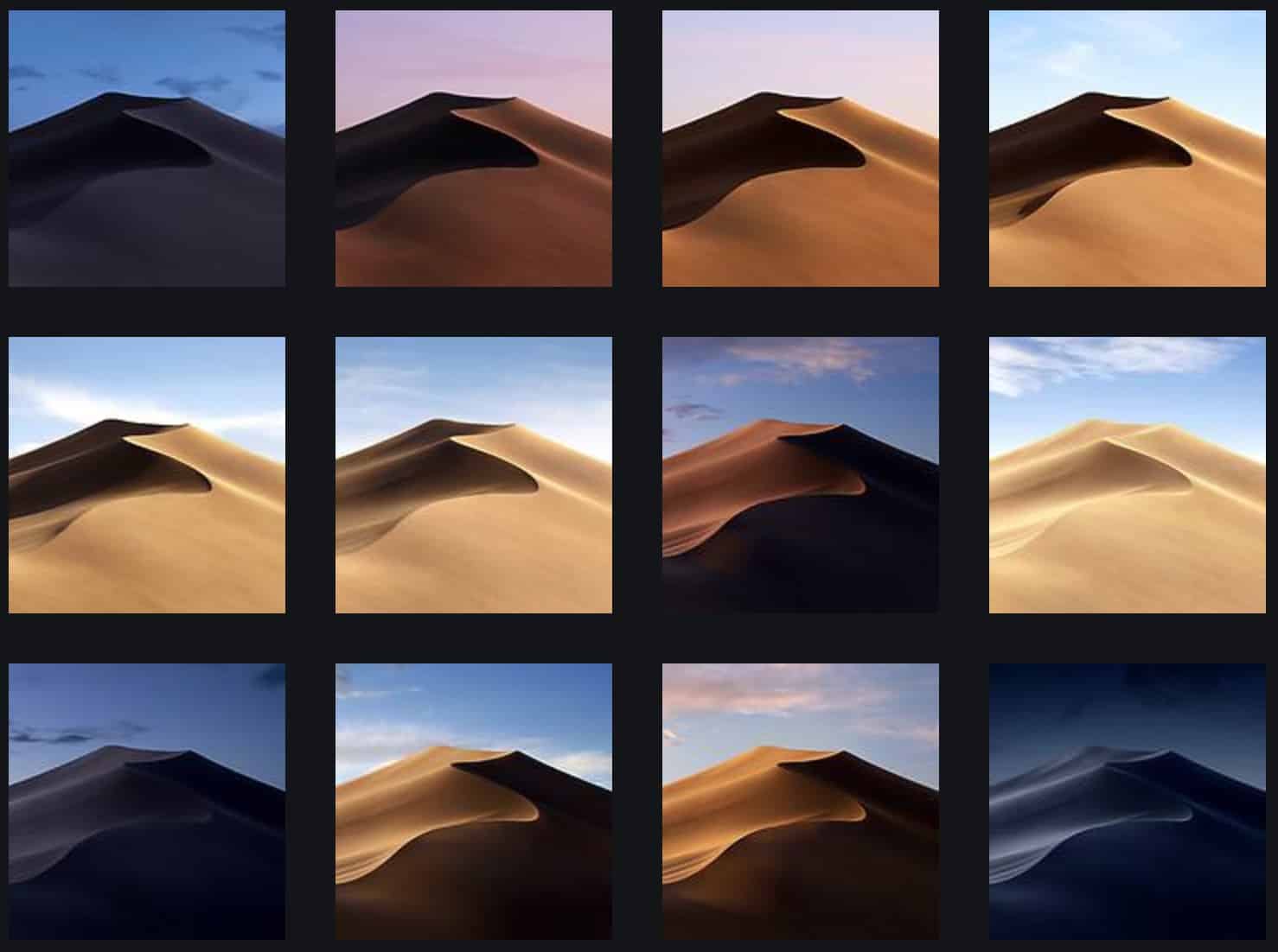 Grab all 16 macOS Mojave dynamic wallpaper right here